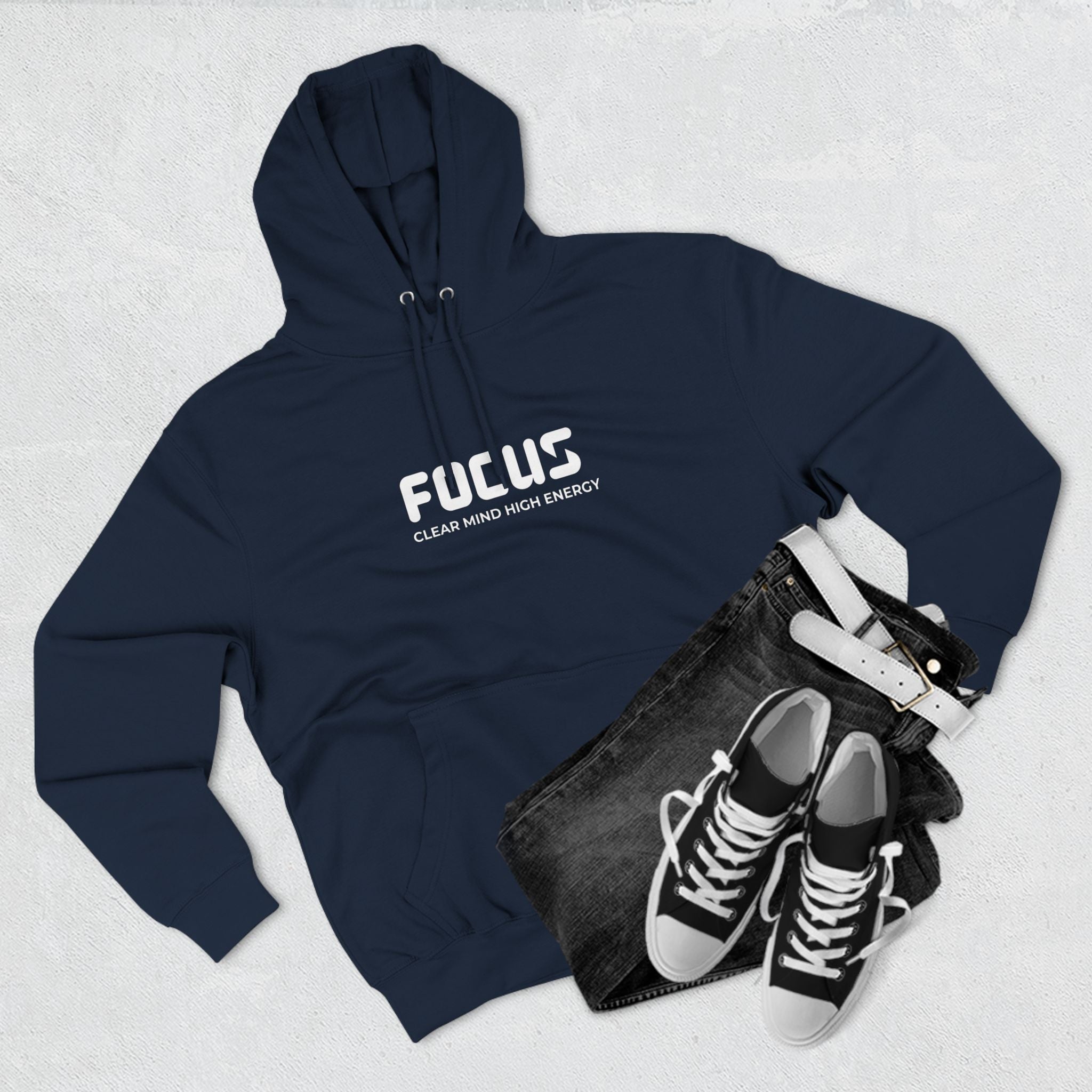Focus Fleece Hoodie - Clear Mind High Energy Apparel