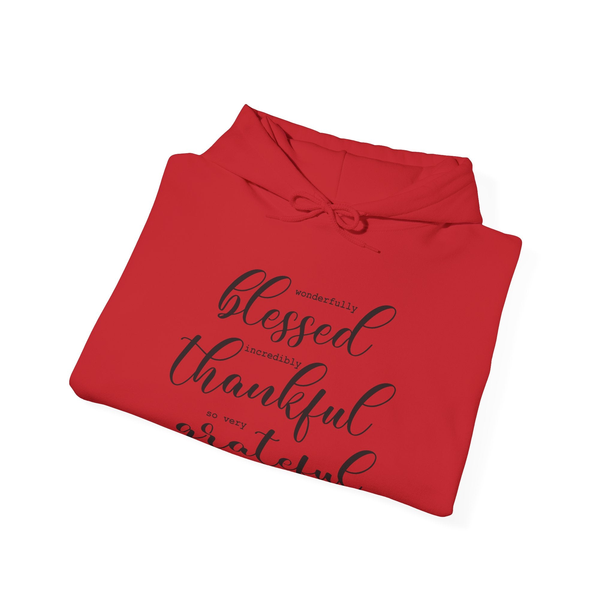 Blessed, Thankful & Grateful Hooded Sweatshirt