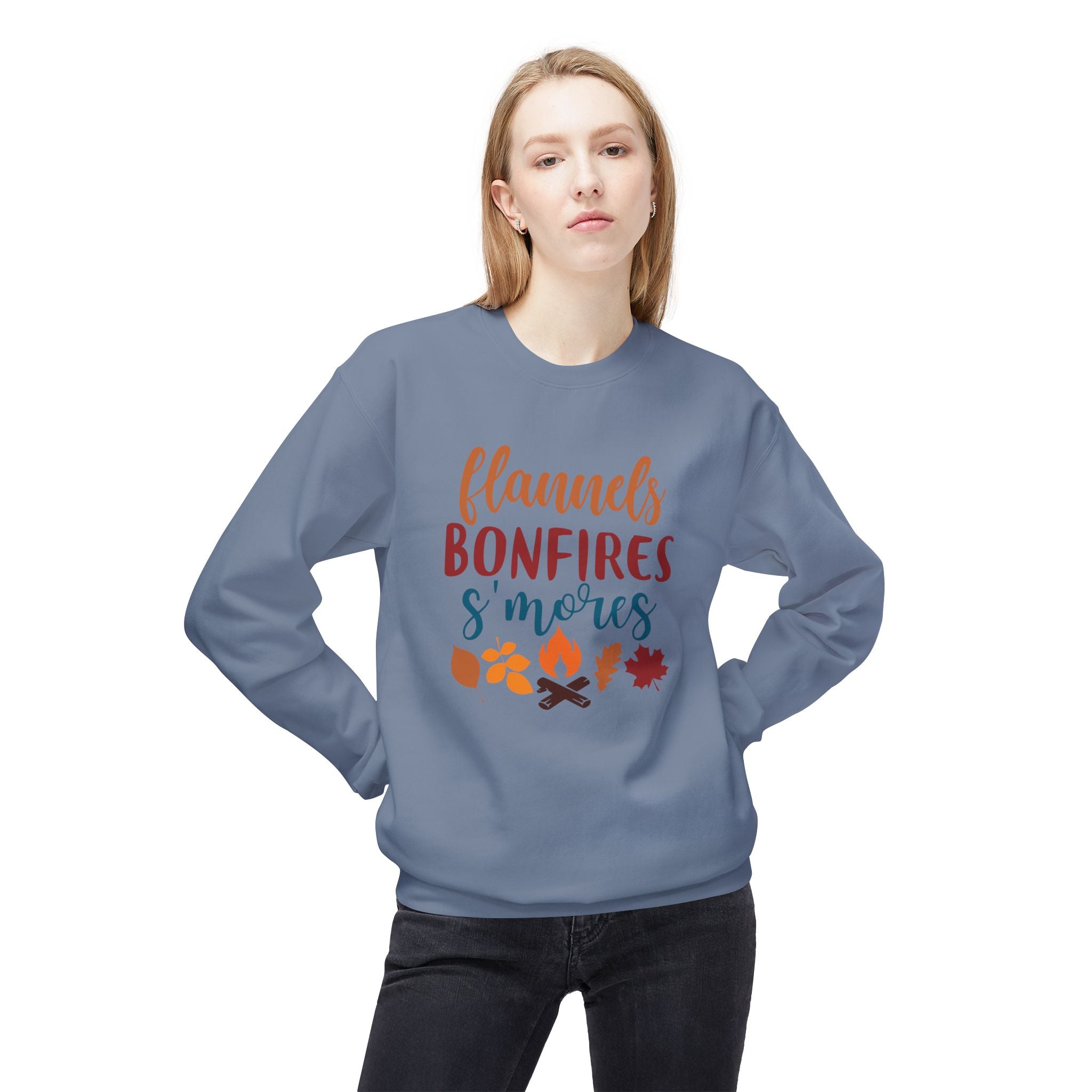 Flannel Bonfire S'more Fleece Sweatshirt