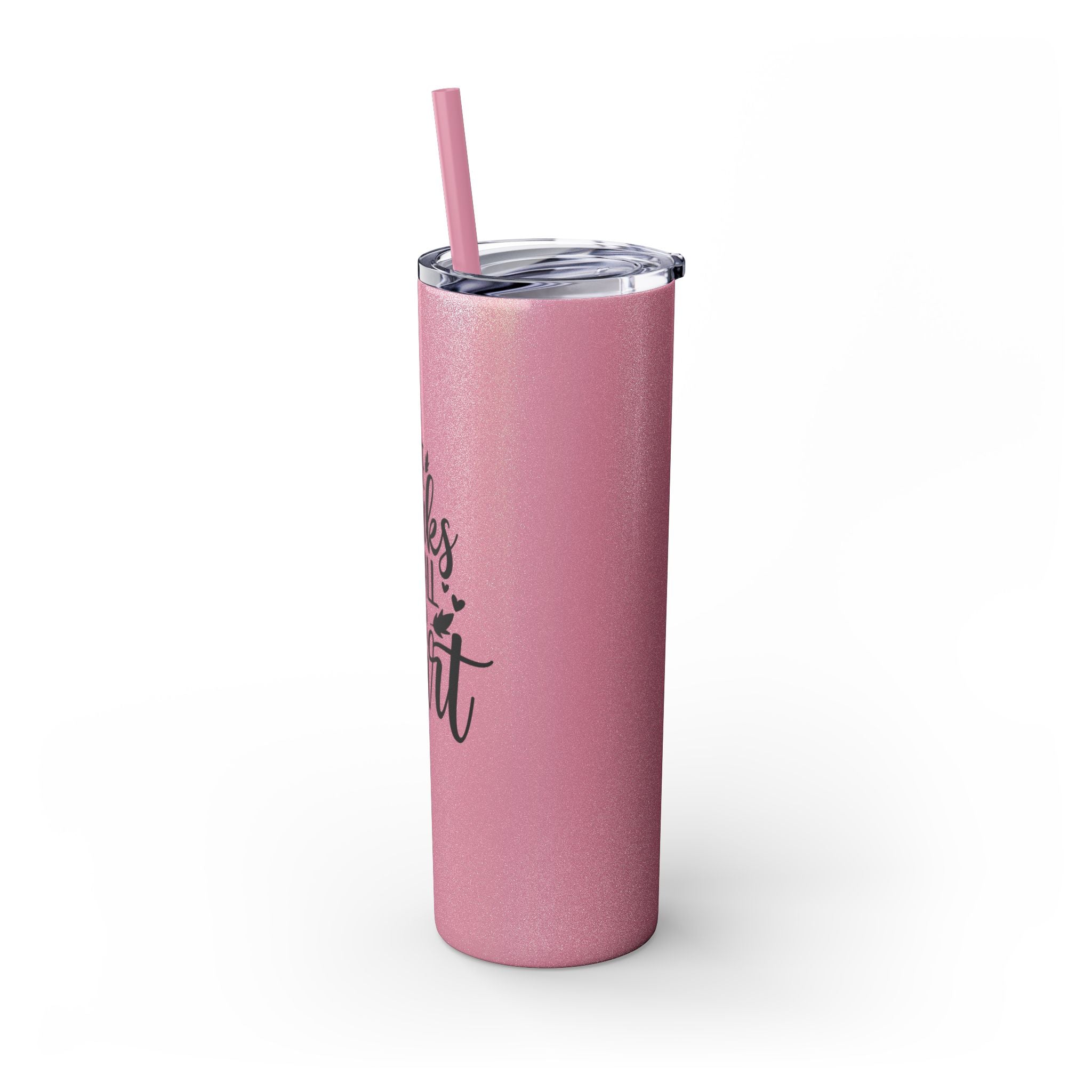 Give Thanks... Skinny Insulated Tumbler with Straw 20oz