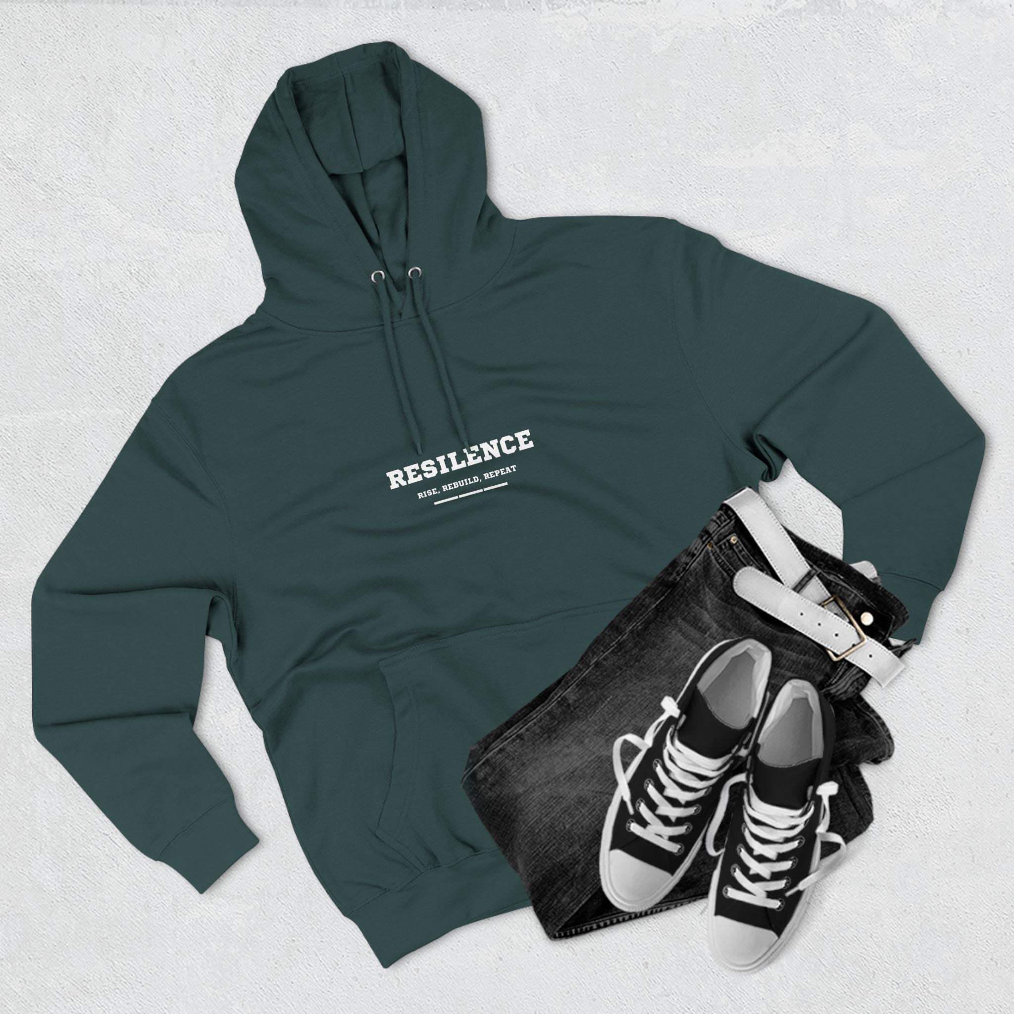 Resilence Three-Panel Fleece Hoodie