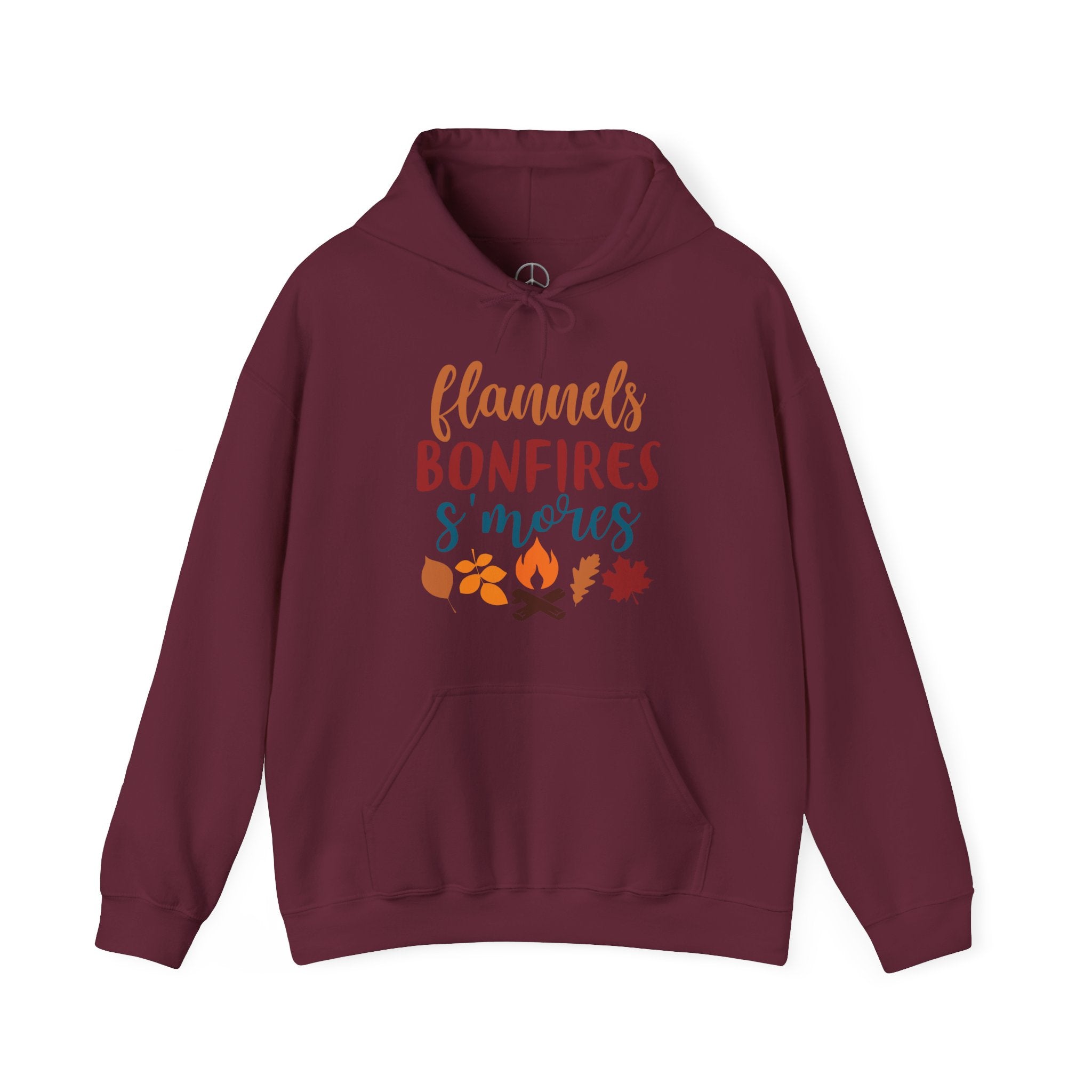 Flannel, Bonfire & S'more Hooded Sweatshirt