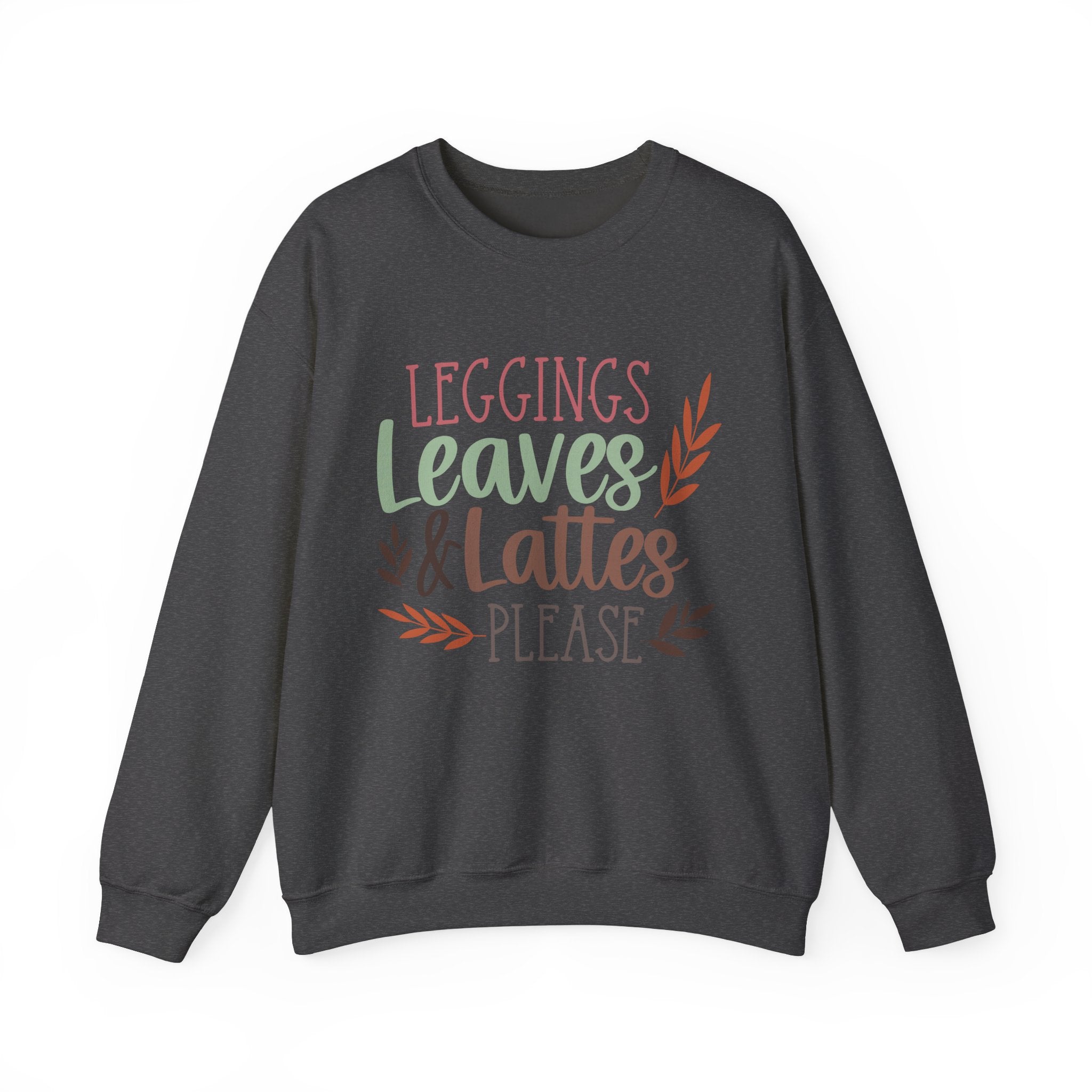 Leggings, leaves & Latte Crewneck Sweatshirt