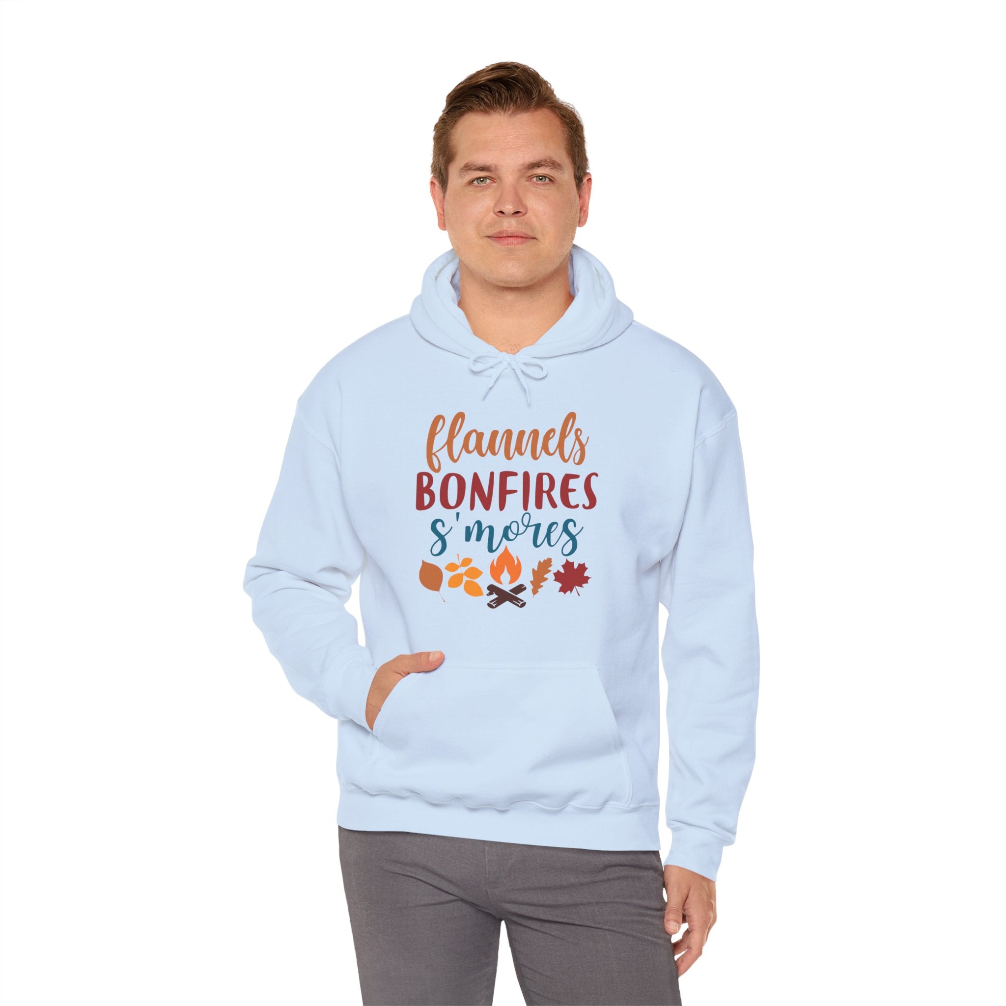 Flannel, Bonfire & S'more Hooded Sweatshirt