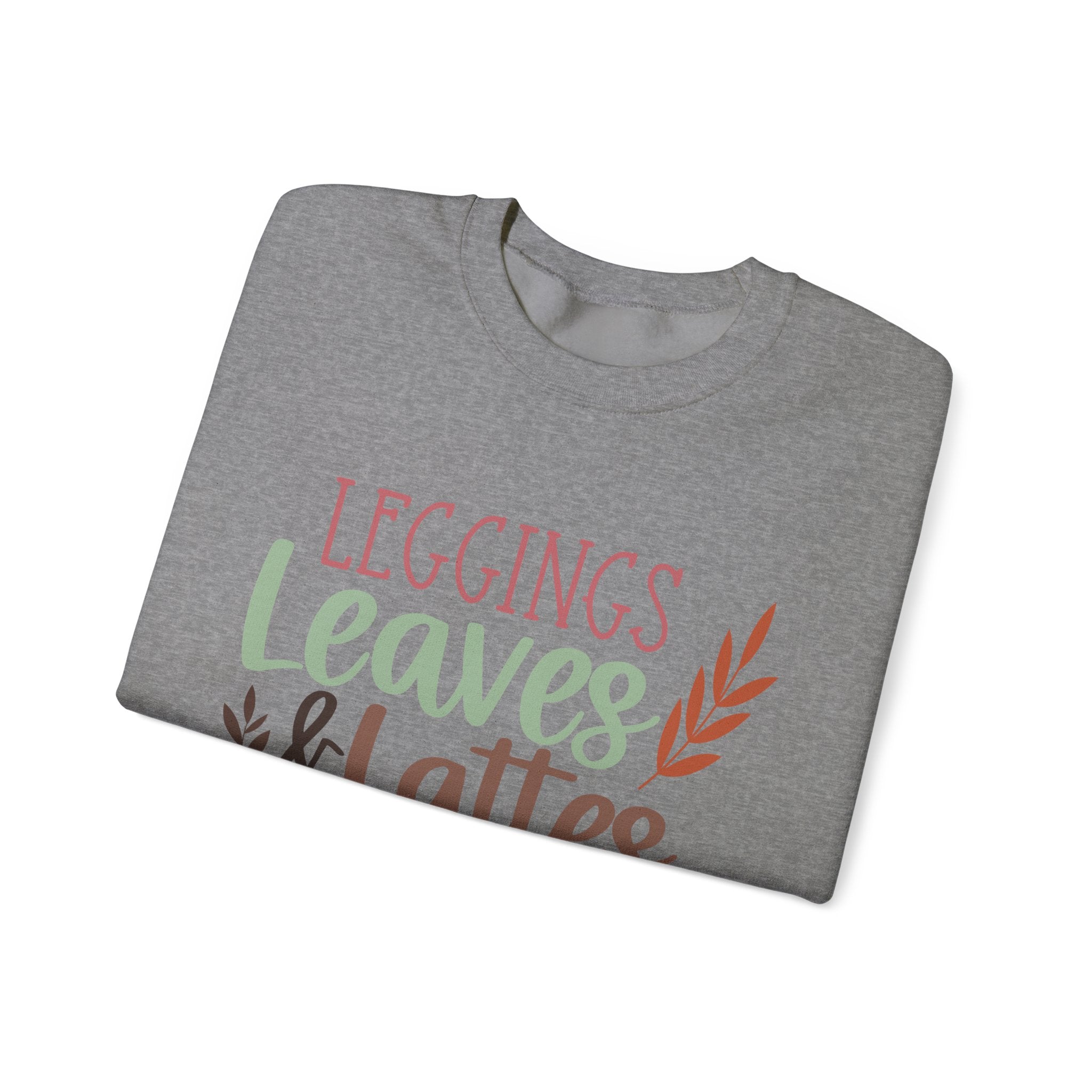 Leggings, leaves & Latte Crewneck Sweatshirt