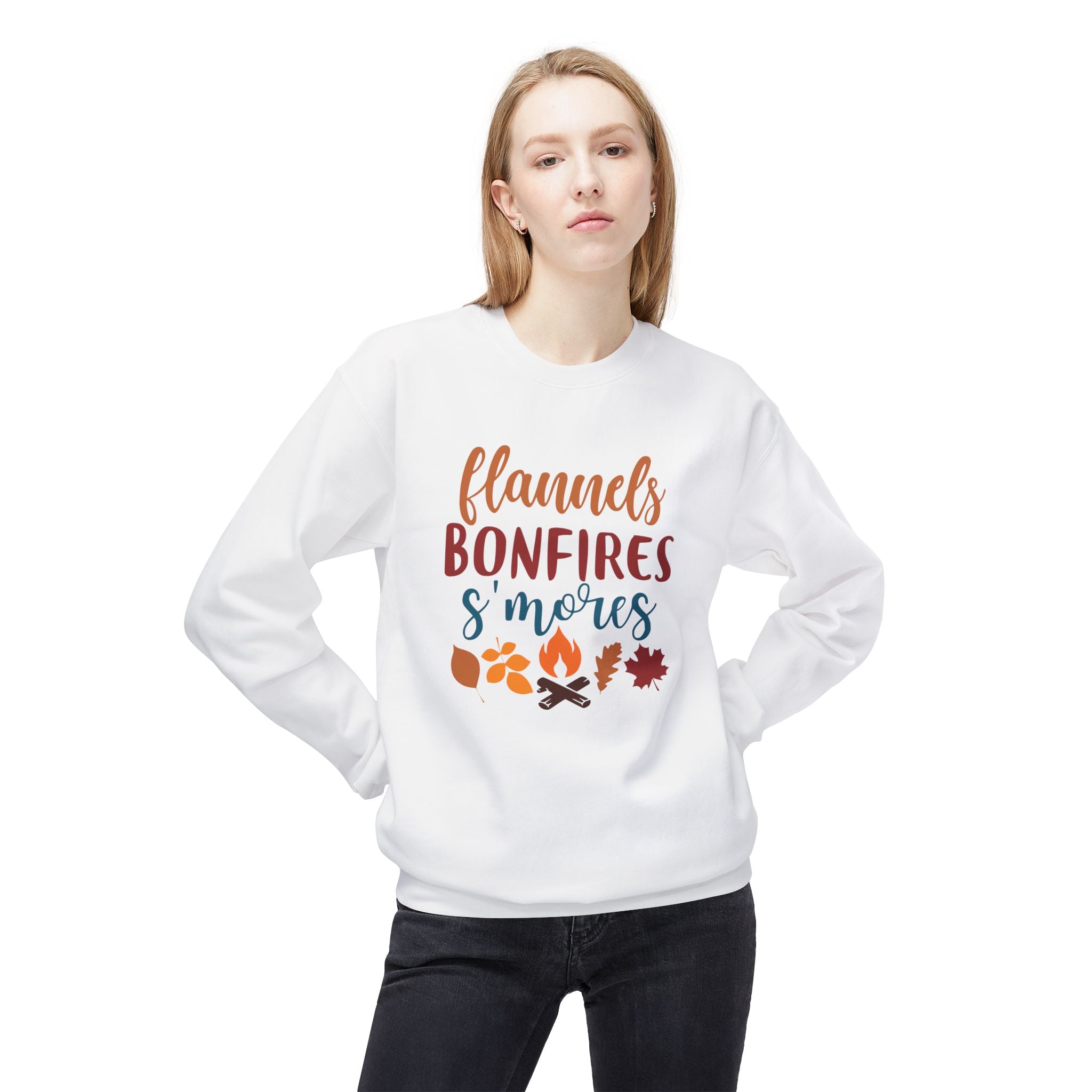 Flannel Bonfire S'more Fleece Sweatshirt