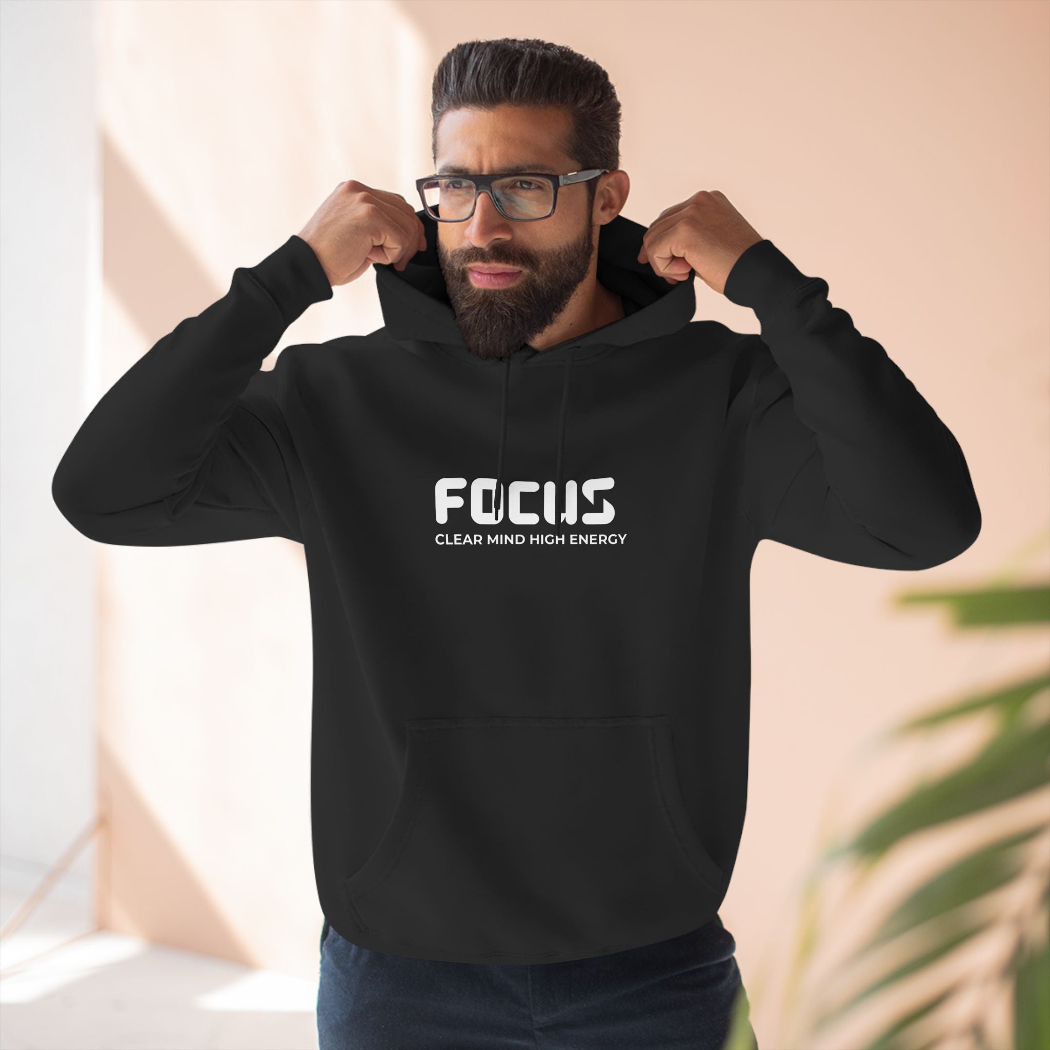 Focus Fleece Hoodie - Clear Mind High Energy Apparel