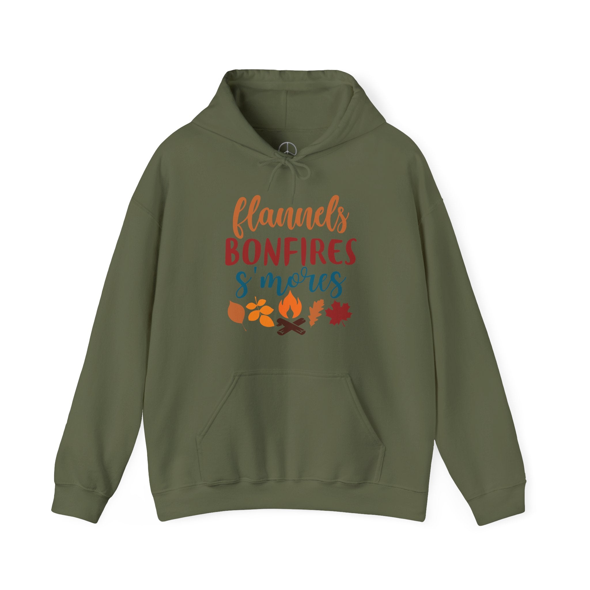 Flannel, Bonfire & S'more Hooded Sweatshirt