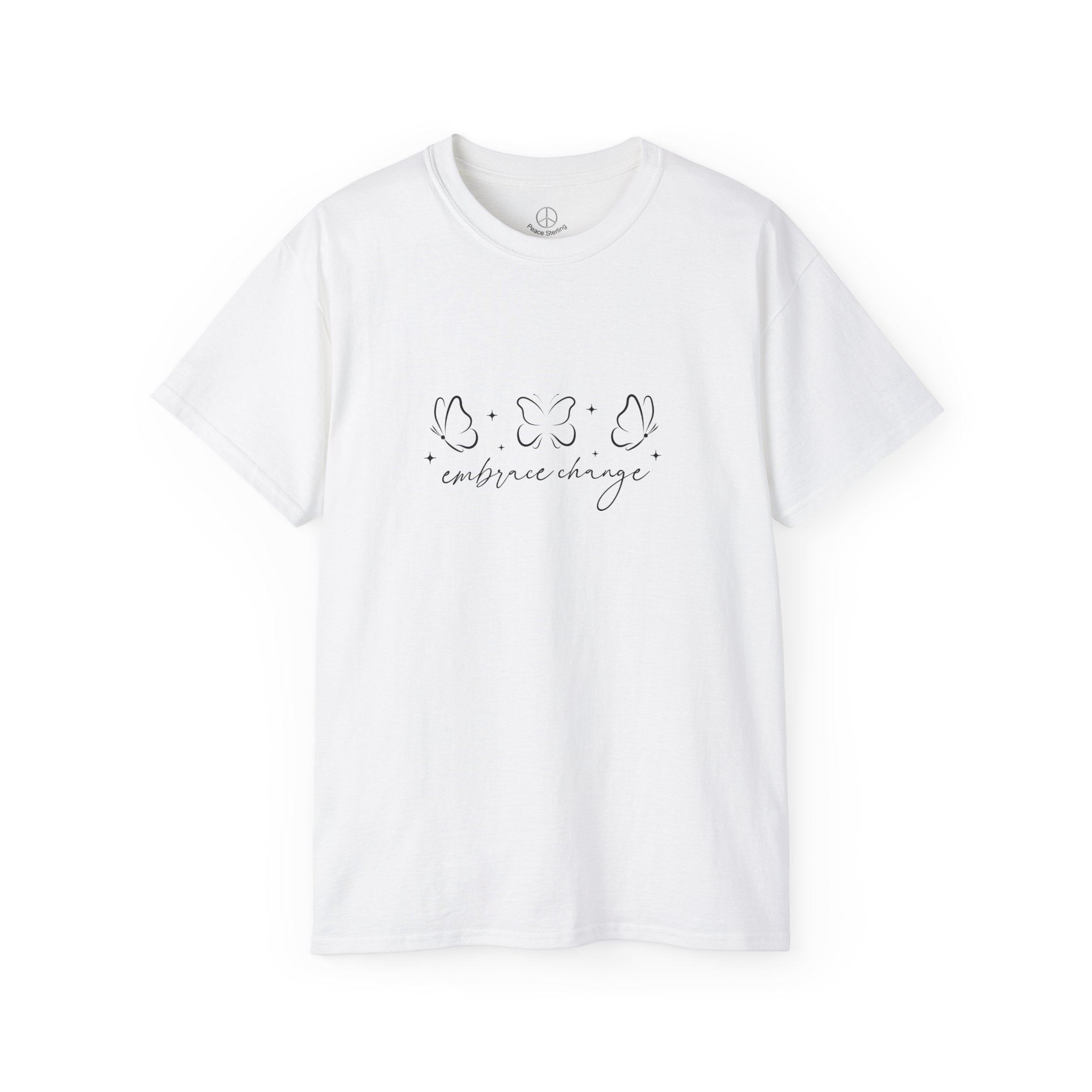 Embrace Change T Shirt – Inspirational Butterfly Graphic T-Shirt