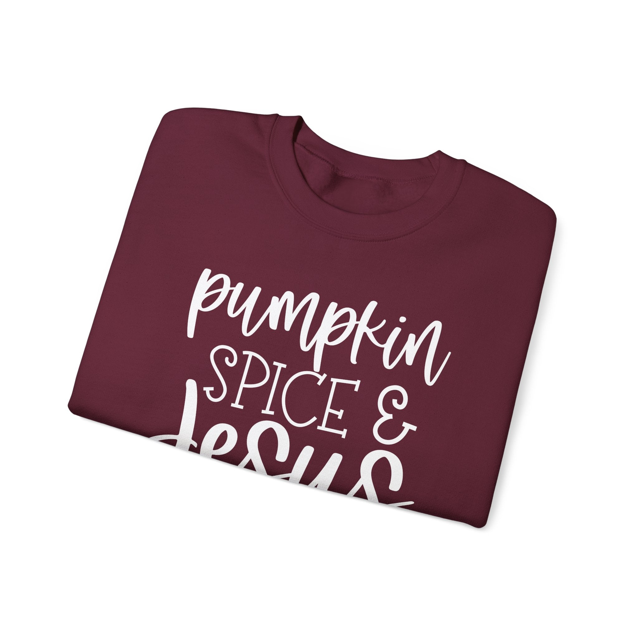 Pumpkin Spice & Jesus Christ Crewneck Sweatshirt
