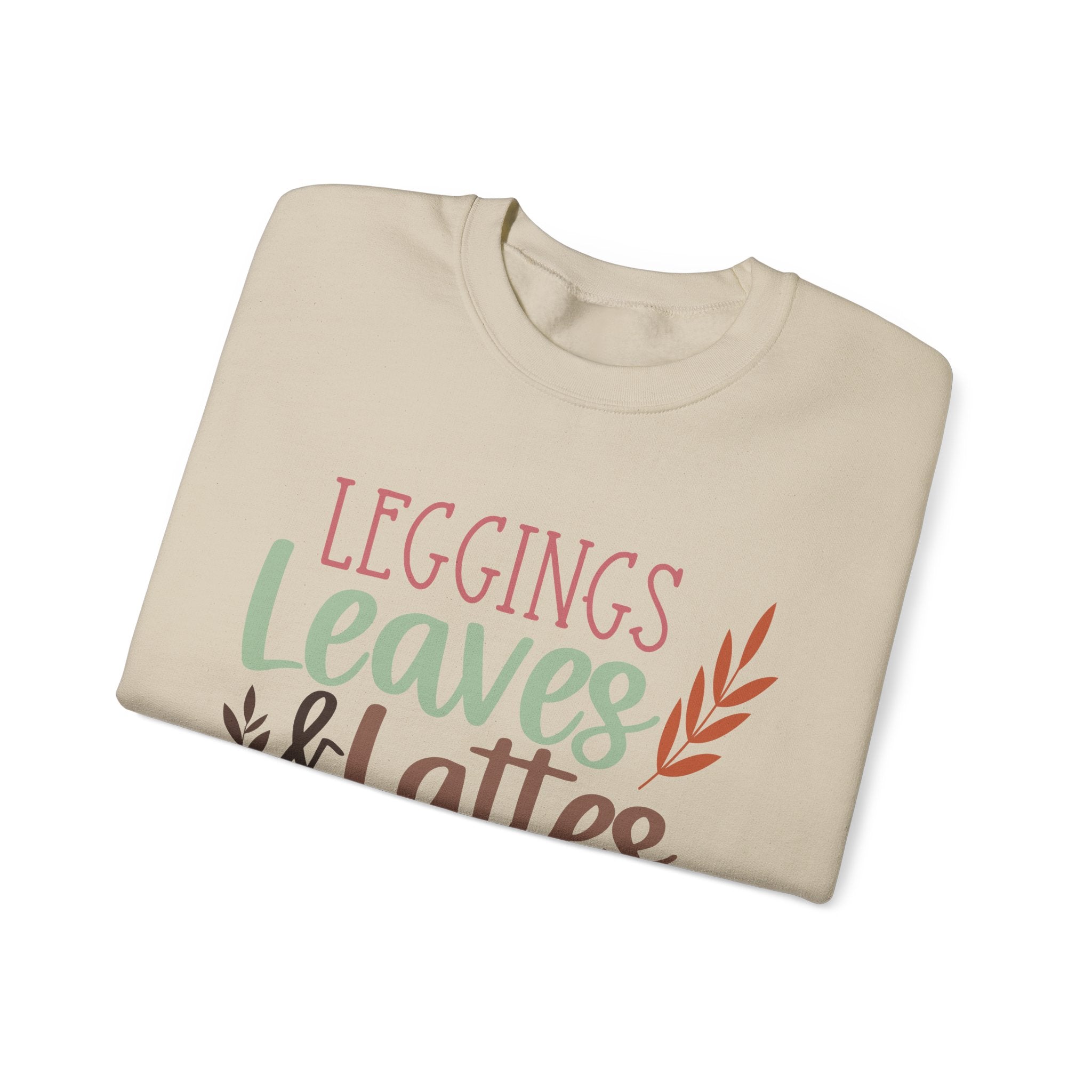 Leggings, leaves & Latte Crewneck Sweatshirt