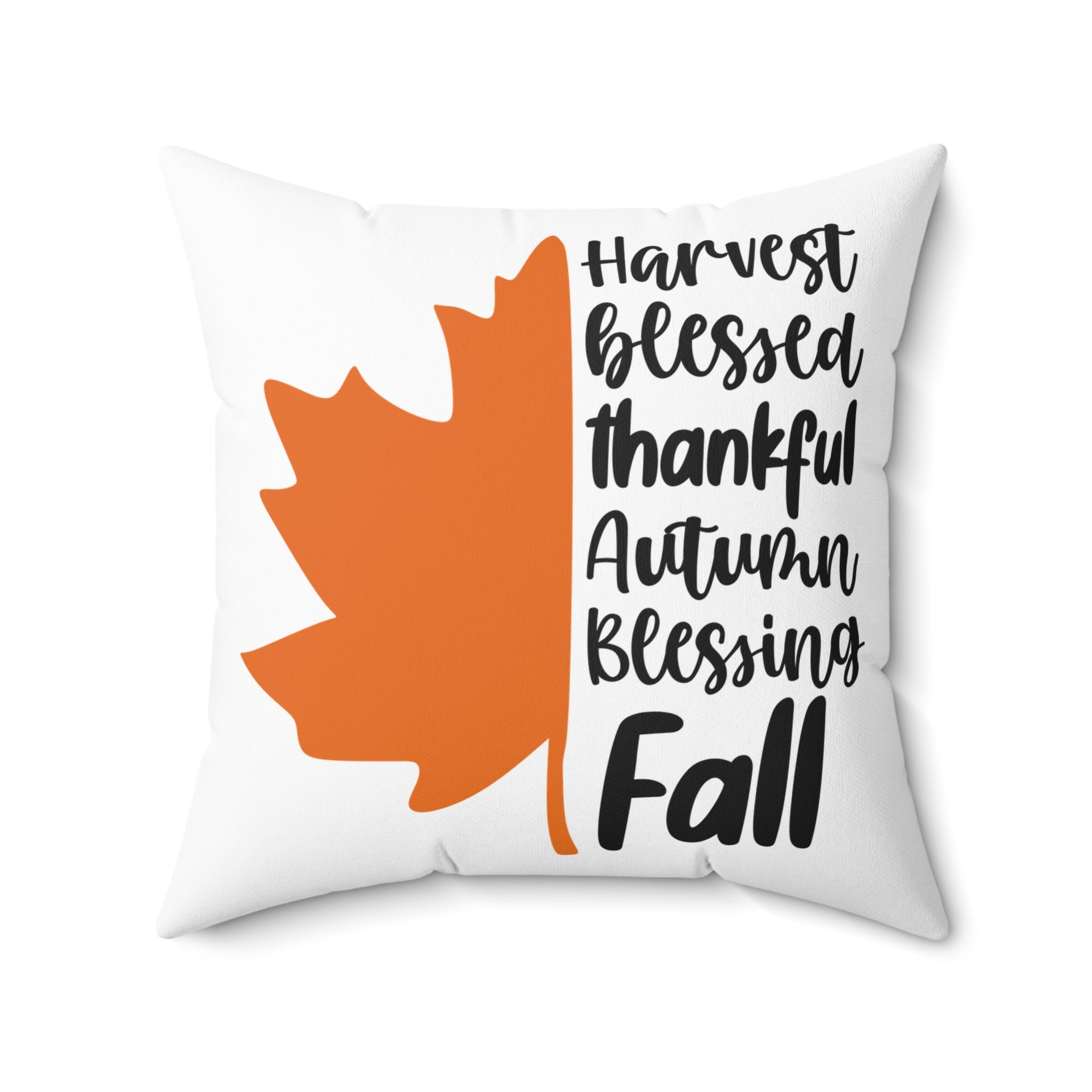 Harvest, Fall, Thankful Square Pillow