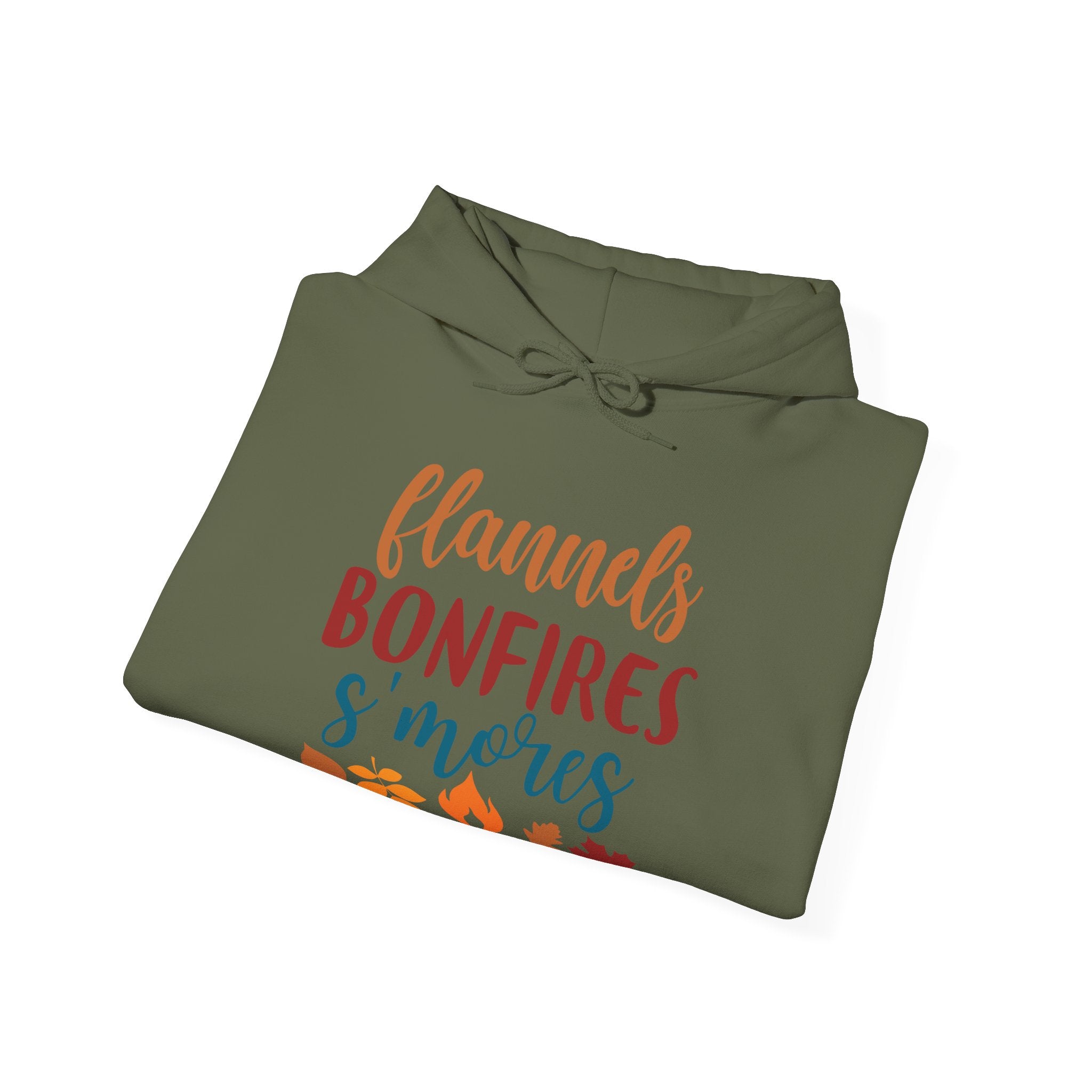 Flannel, Bonfire & S'more Hooded Sweatshirt