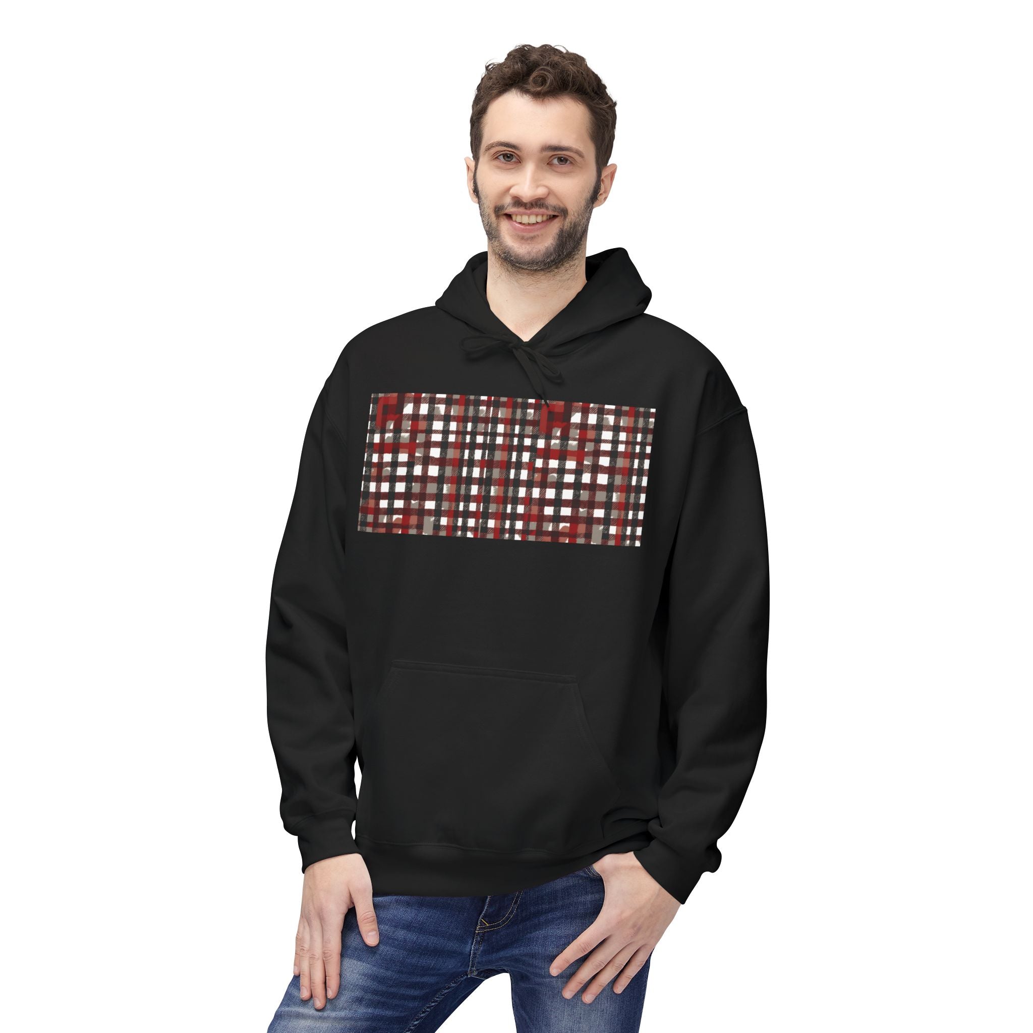 Plaid Pattern Soft style Hoodie - Essential for Fall/Winter Occasions