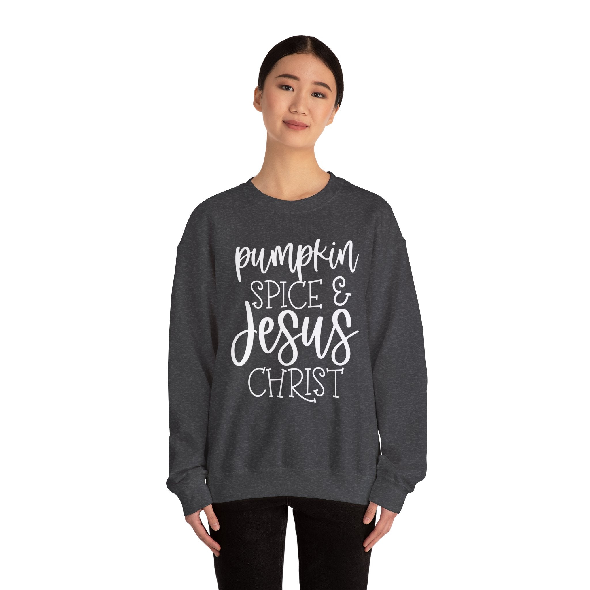Pumpkin Spice & Jesus Christ Crewneck Sweatshirt
