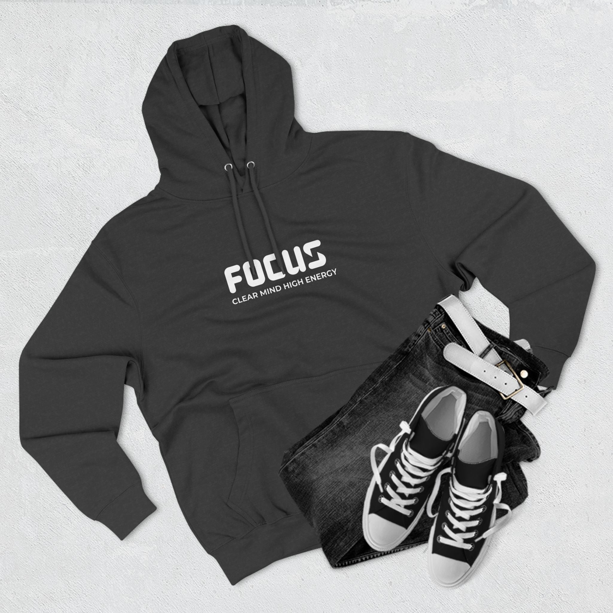 Focus Fleece Hoodie - Clear Mind High Energy Apparel