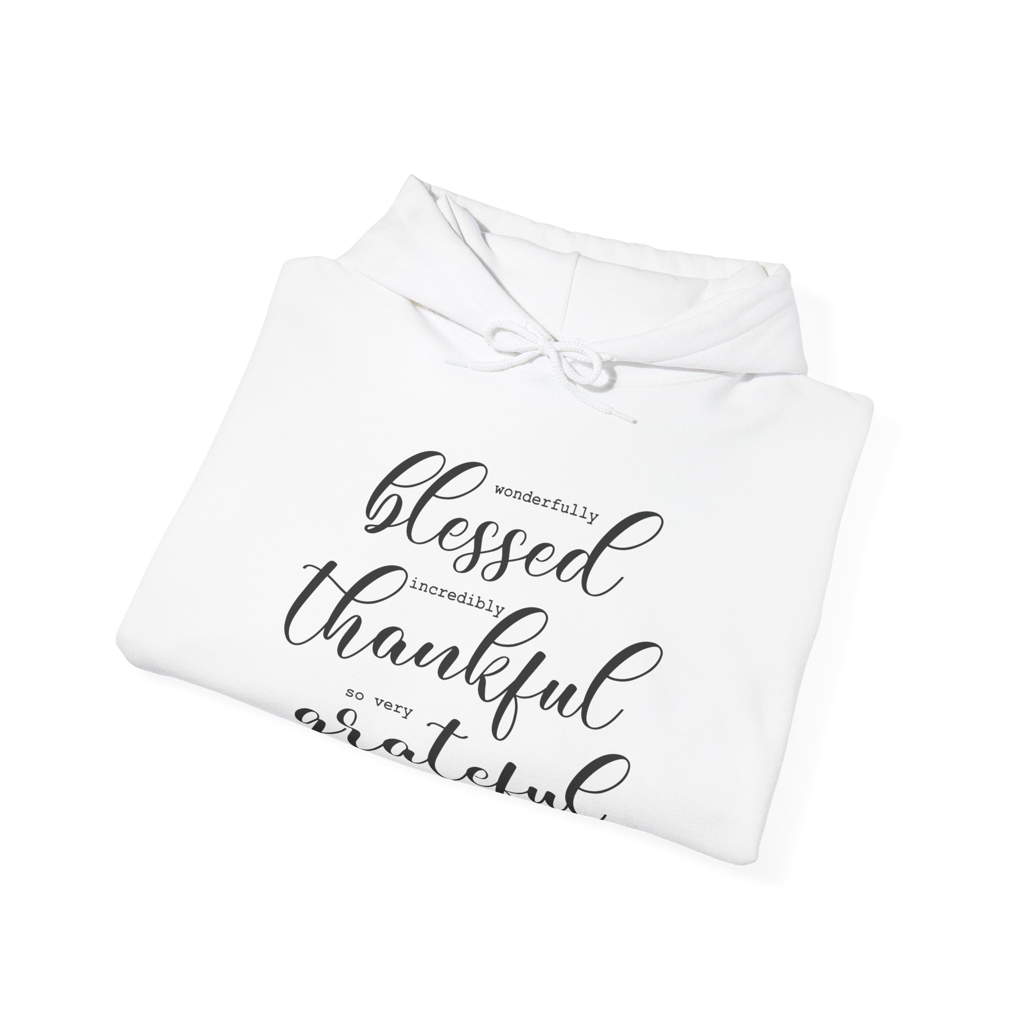 Blessed, Thankful & Grateful Hooded Sweatshirt
