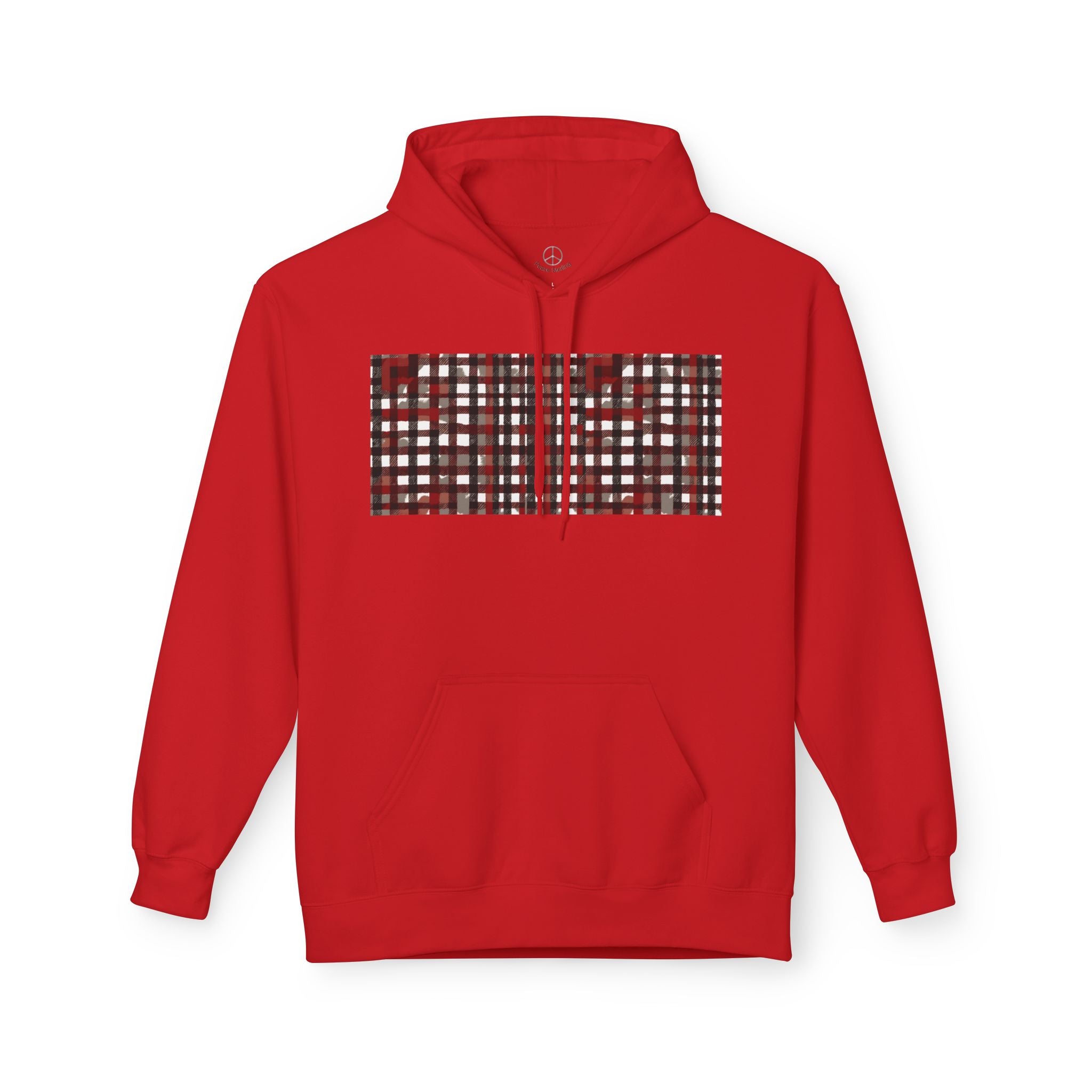 Plaid Pattern Soft style Hoodie - Essential for Fall/Winter Occasions