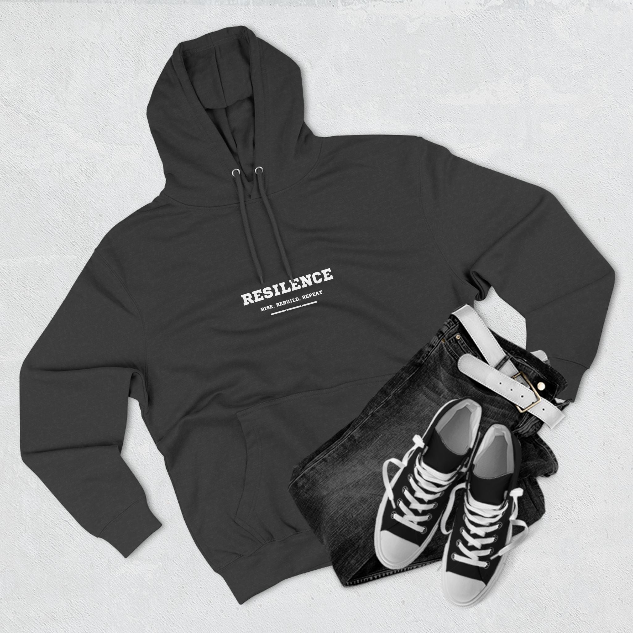 Resilence Three-Panel Fleece Hoodie