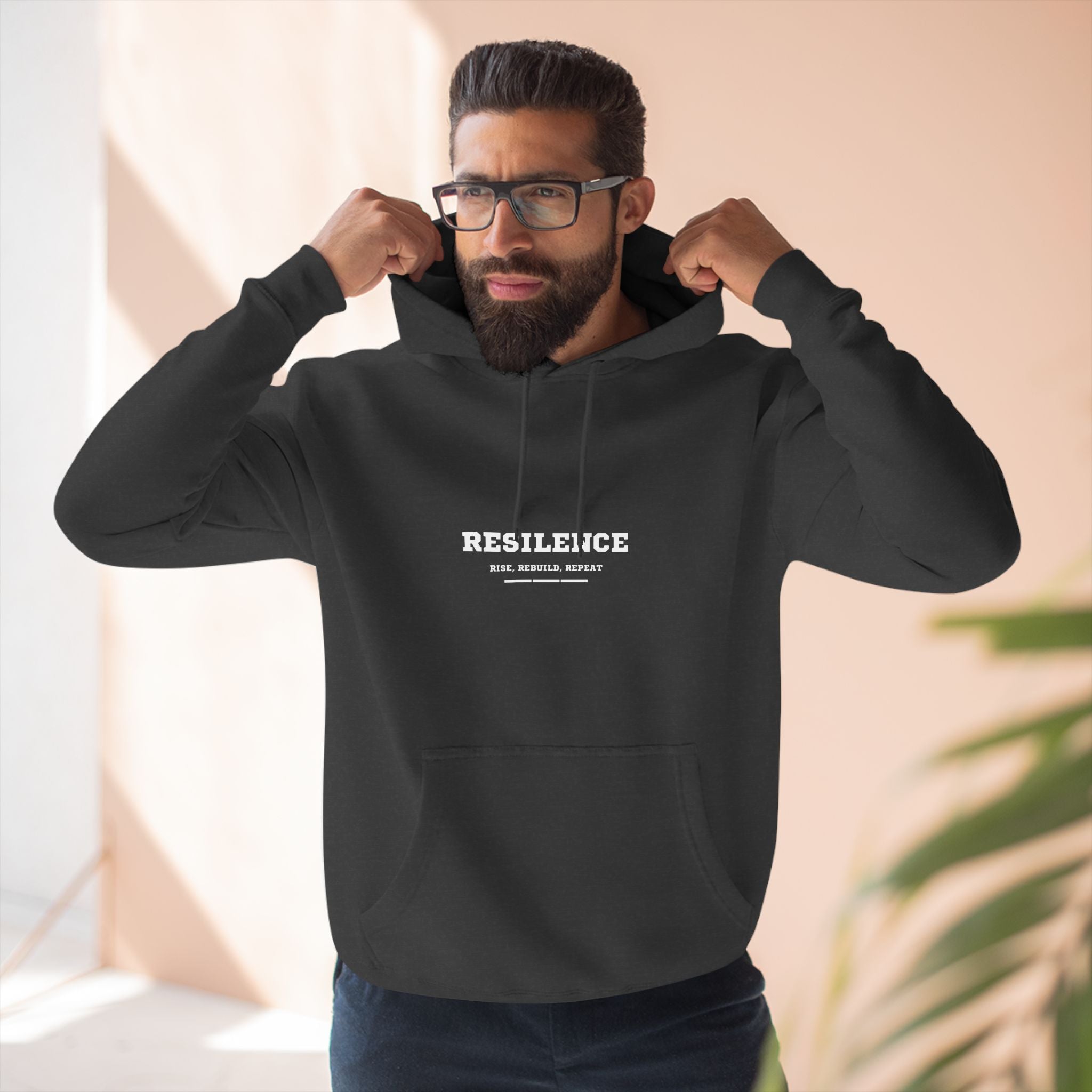 Resilence Three-Panel Fleece Hoodie
