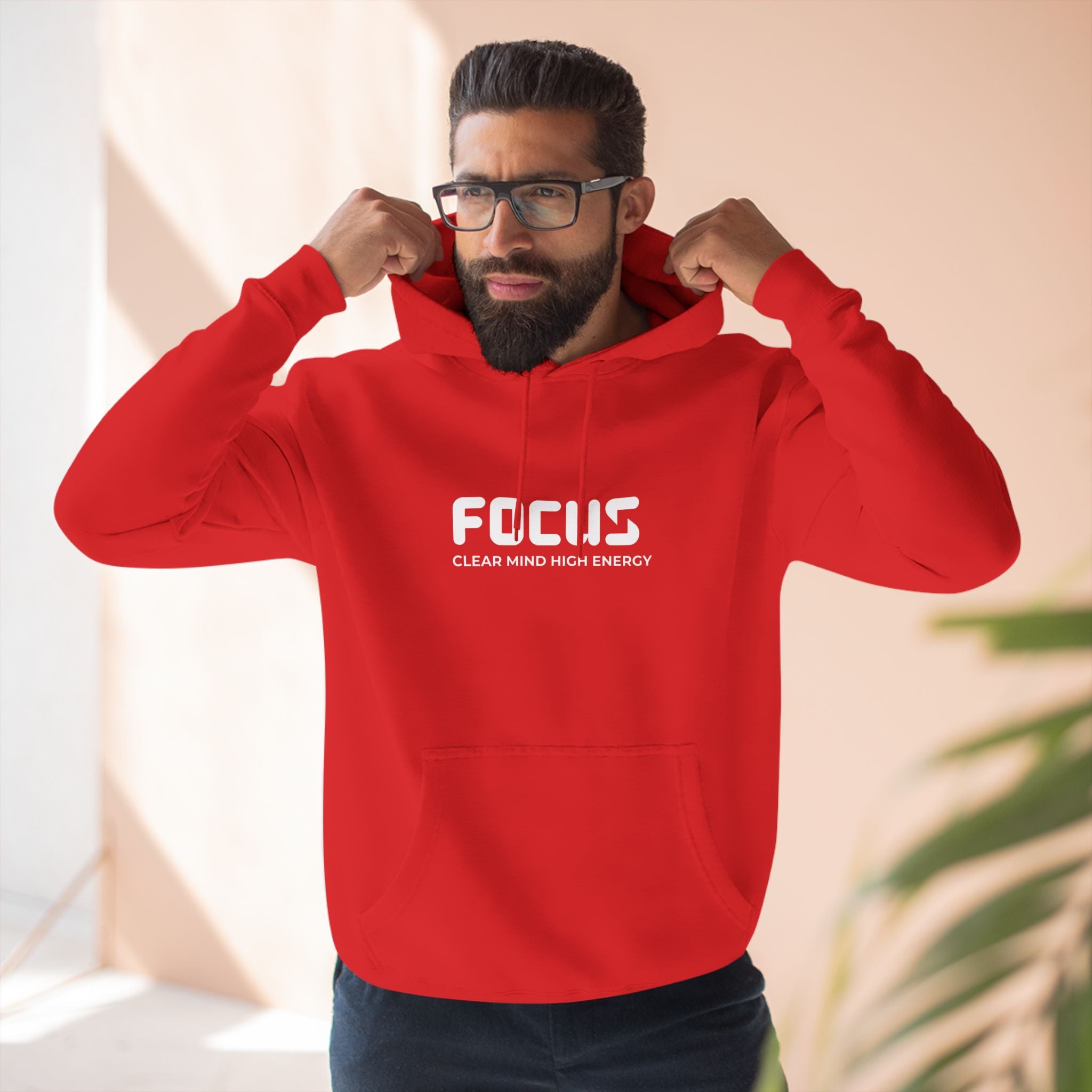 Focus Fleece Hoodie - Clear Mind High Energy Apparel
