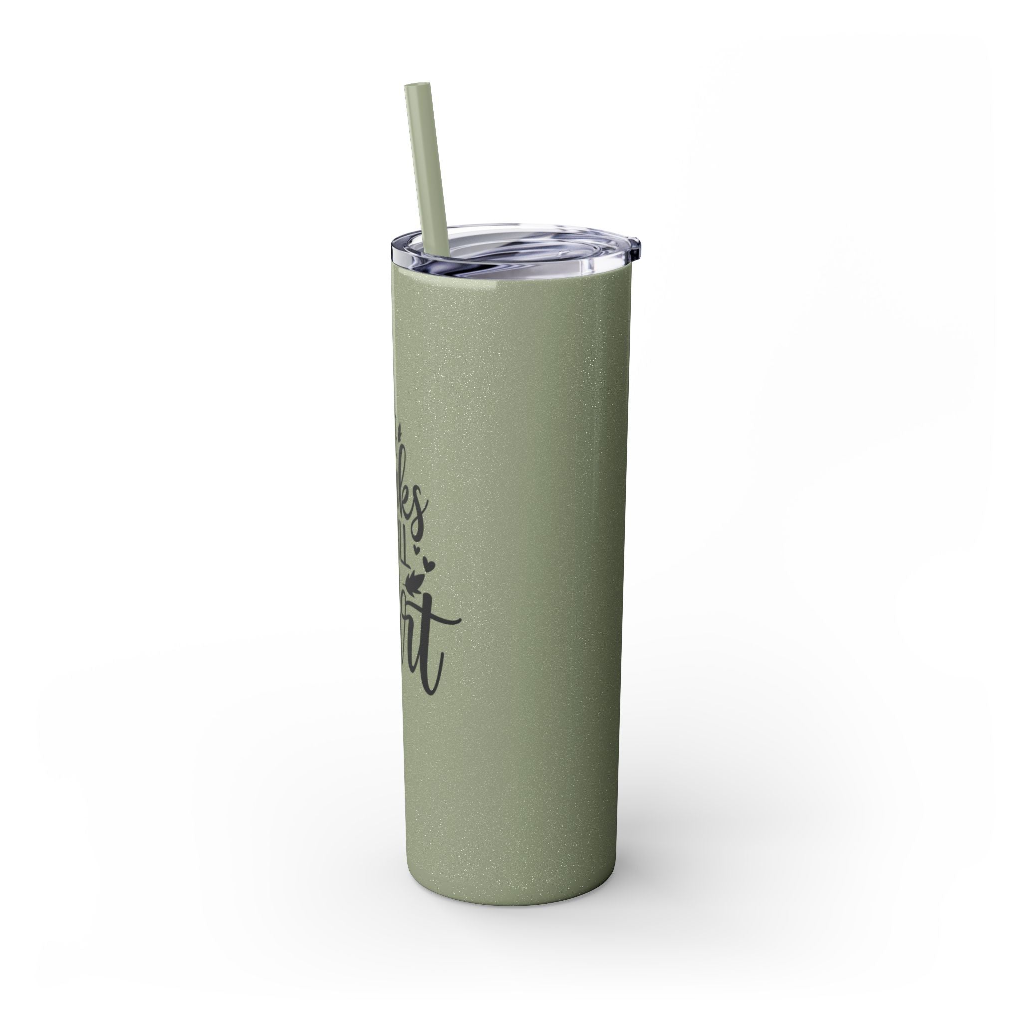 Give Thanks... Skinny Insulated Tumbler with Straw 20oz