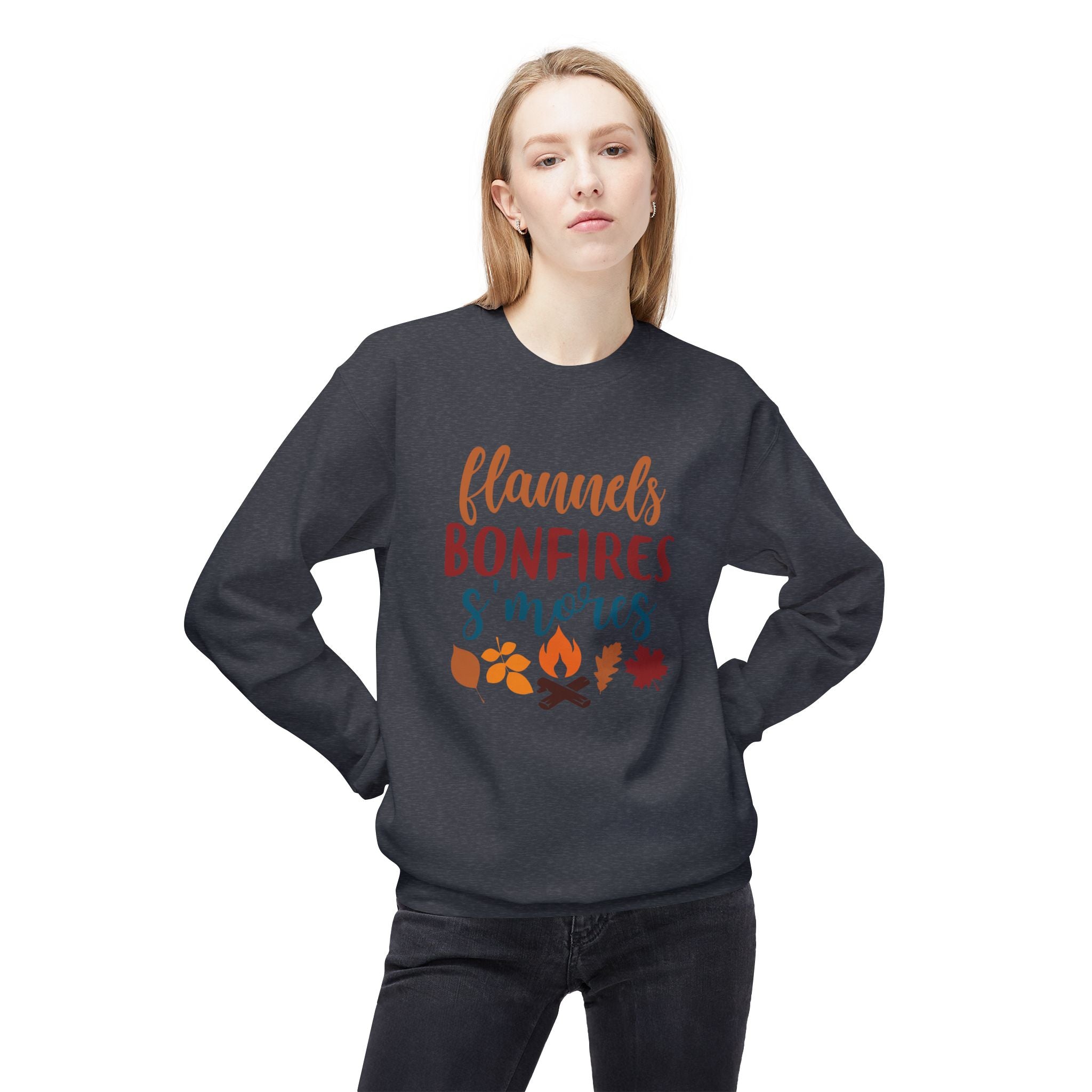 Flannel Bonfire S'more Fleece Sweatshirt