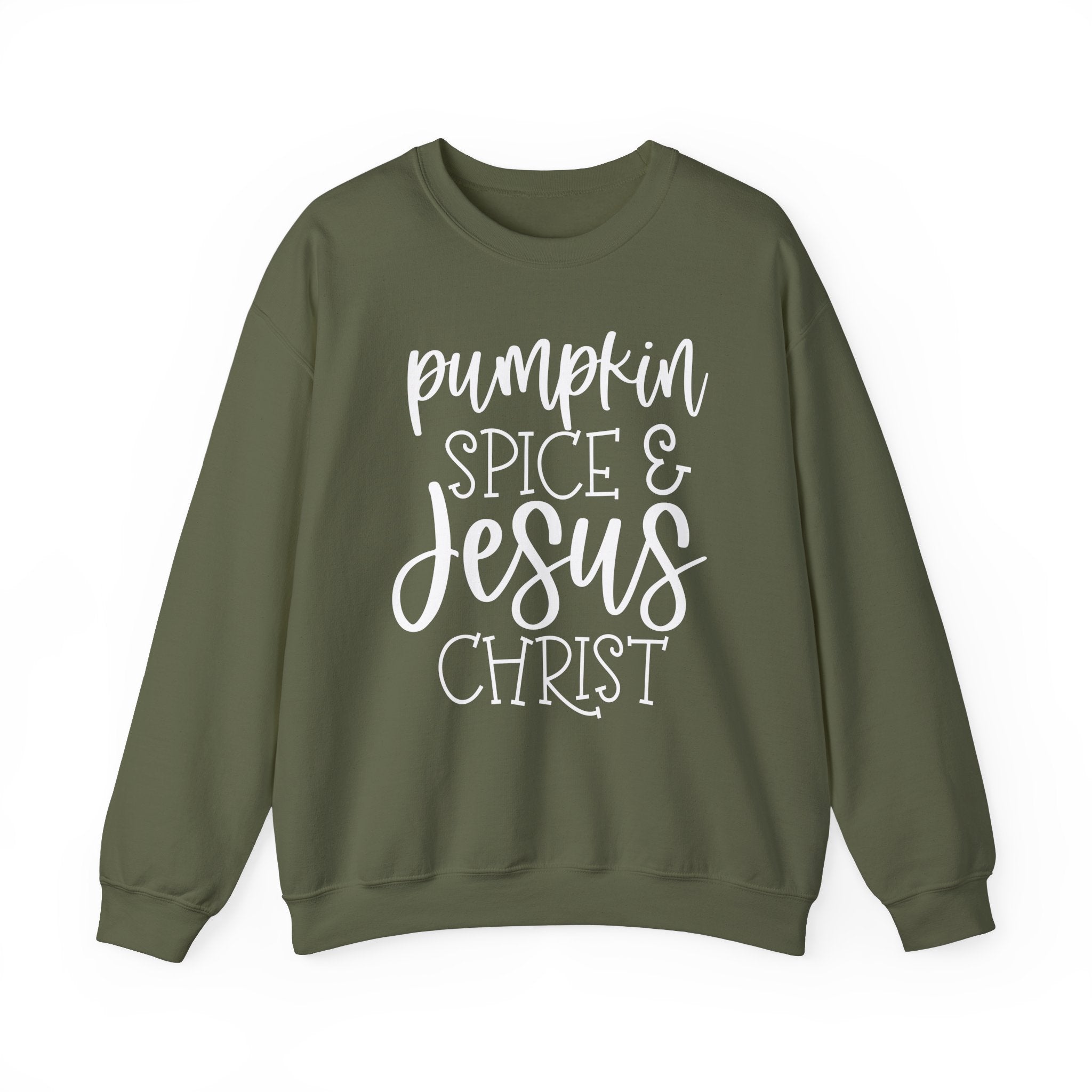 Pumpkin Spice & Jesus Christ Crewneck Sweatshirt