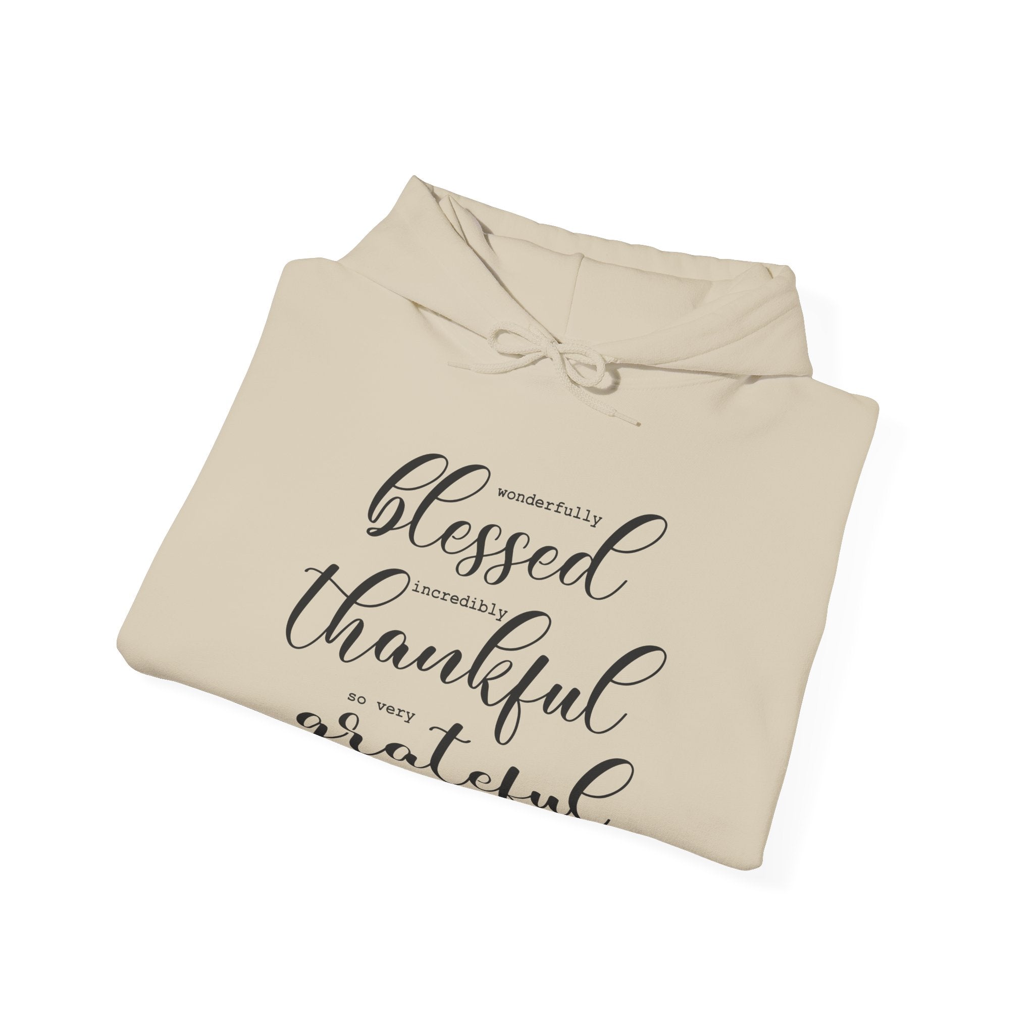 Blessed, Thankful & Grateful Hooded Sweatshirt