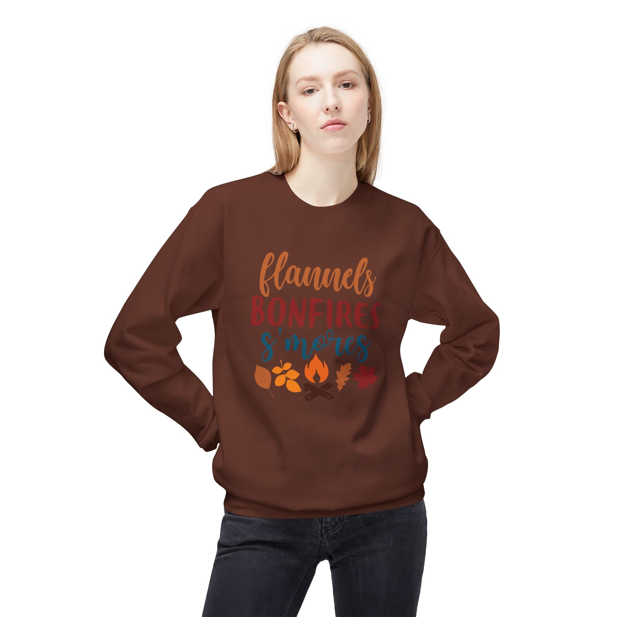 Flannel Bonfire S'more Fleece Sweatshirt
