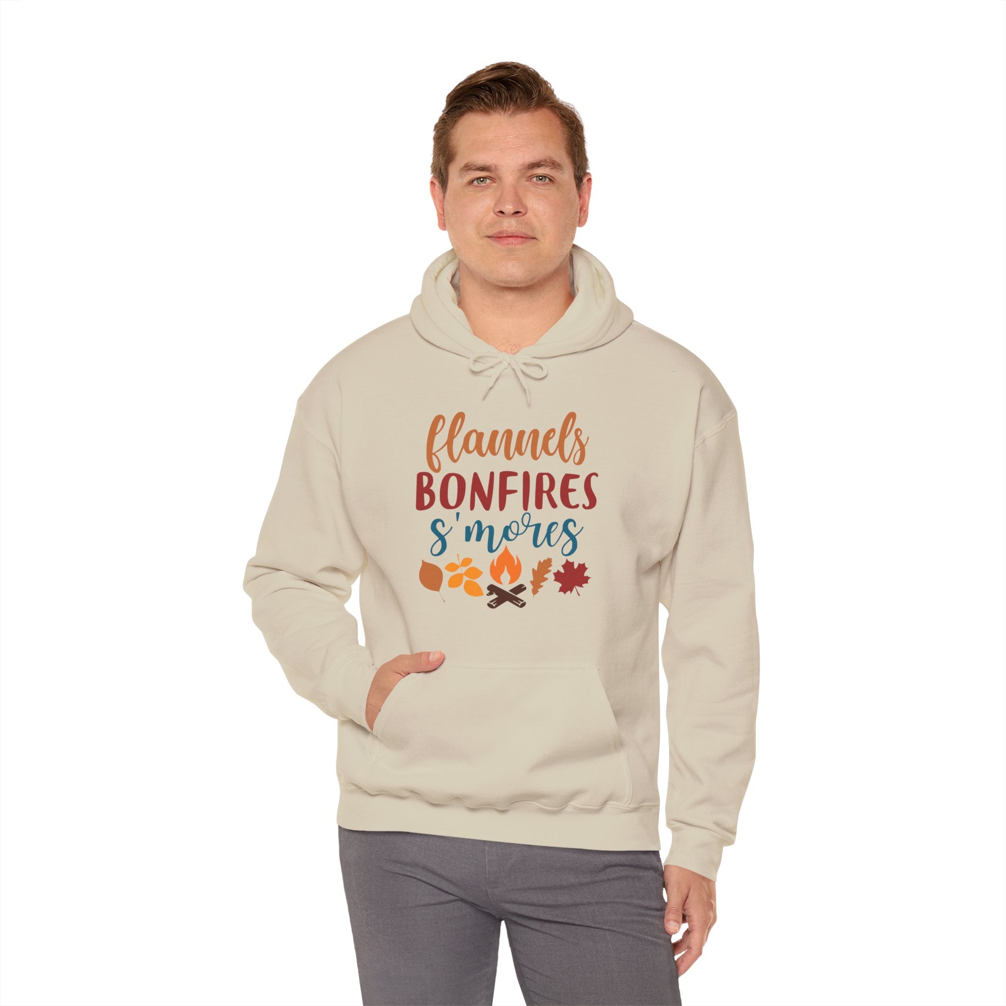 Flannel, Bonfire & S'more Hooded Sweatshirt