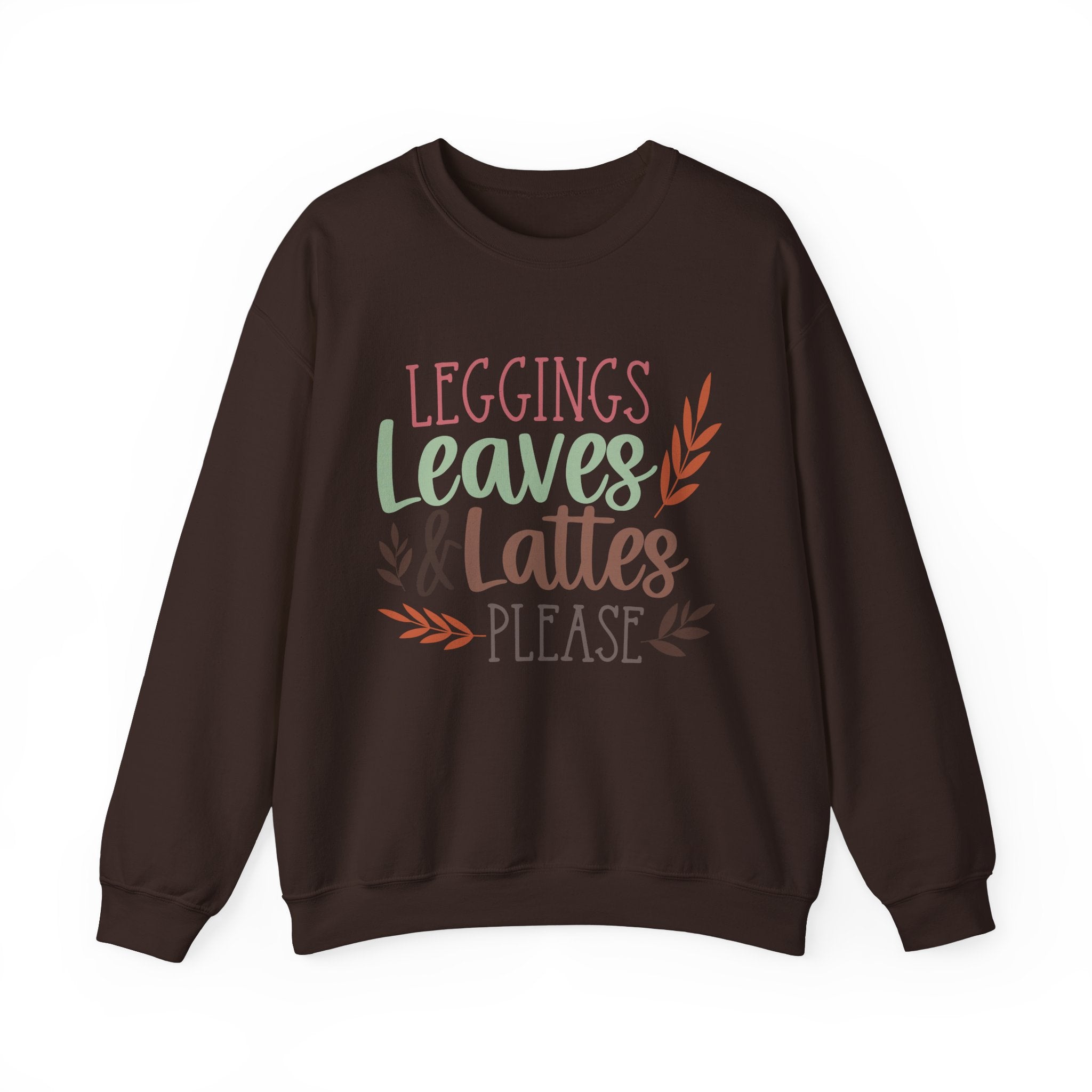 Leggings, leaves & Latte Crewneck Sweatshirt
