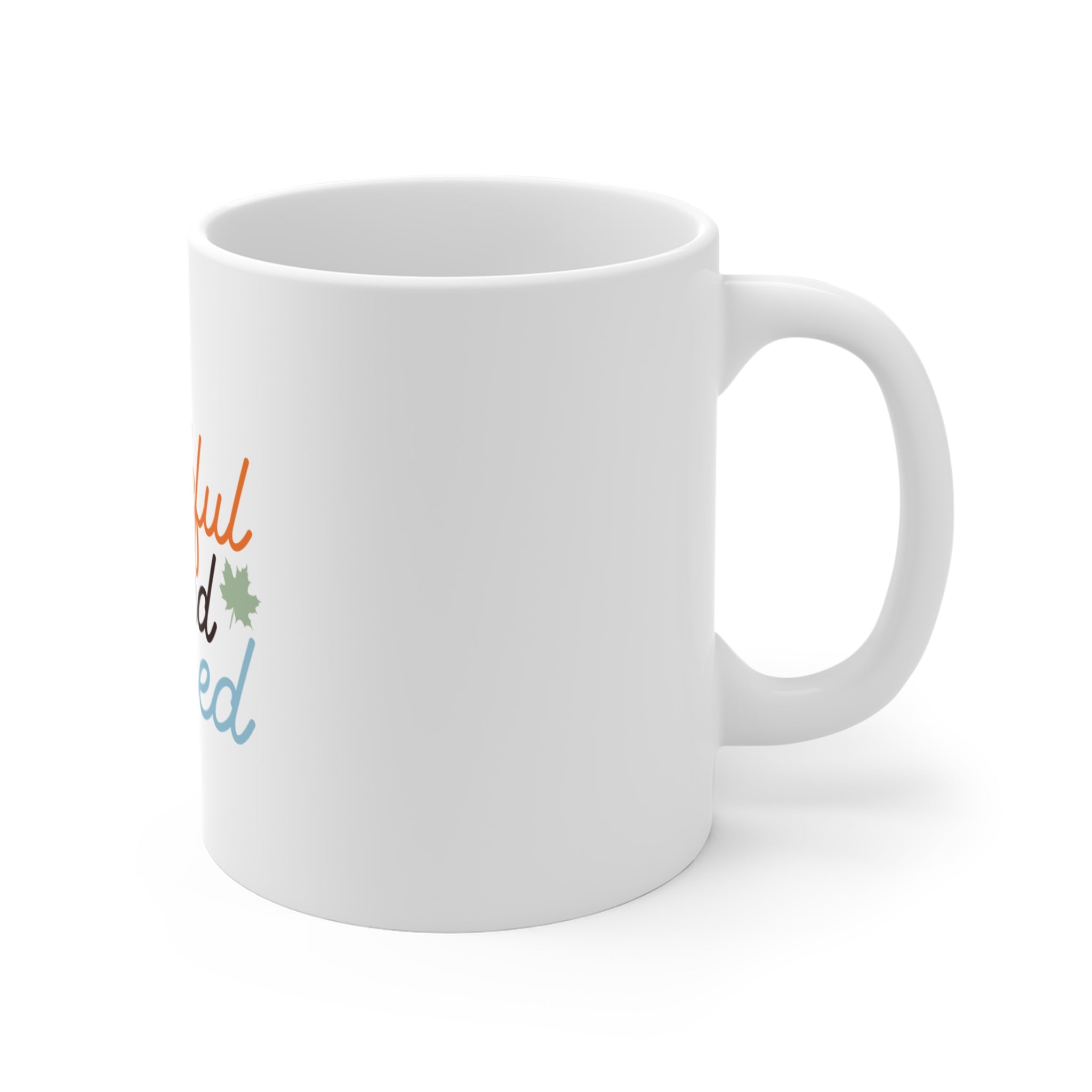 Thankful and Blessed Fall Mug 11oz