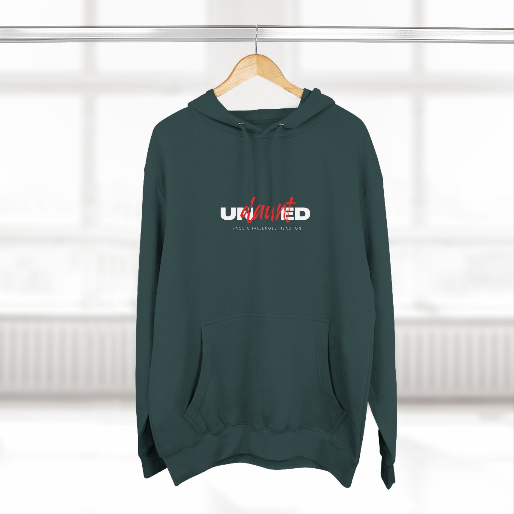 Undaunted- Inspirational Hooded Sweatshirt