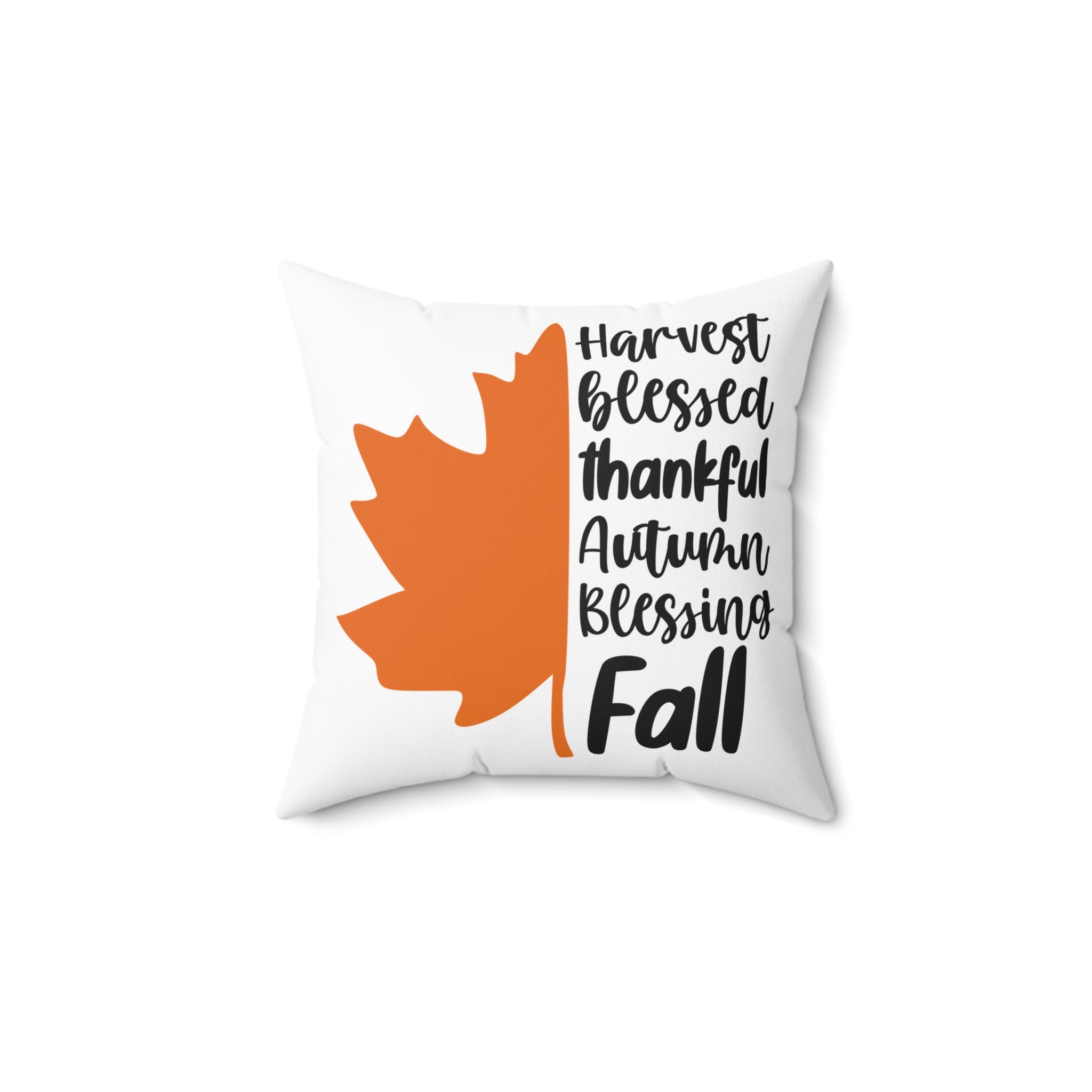 Harvest, Fall, Thankful Square Pillow