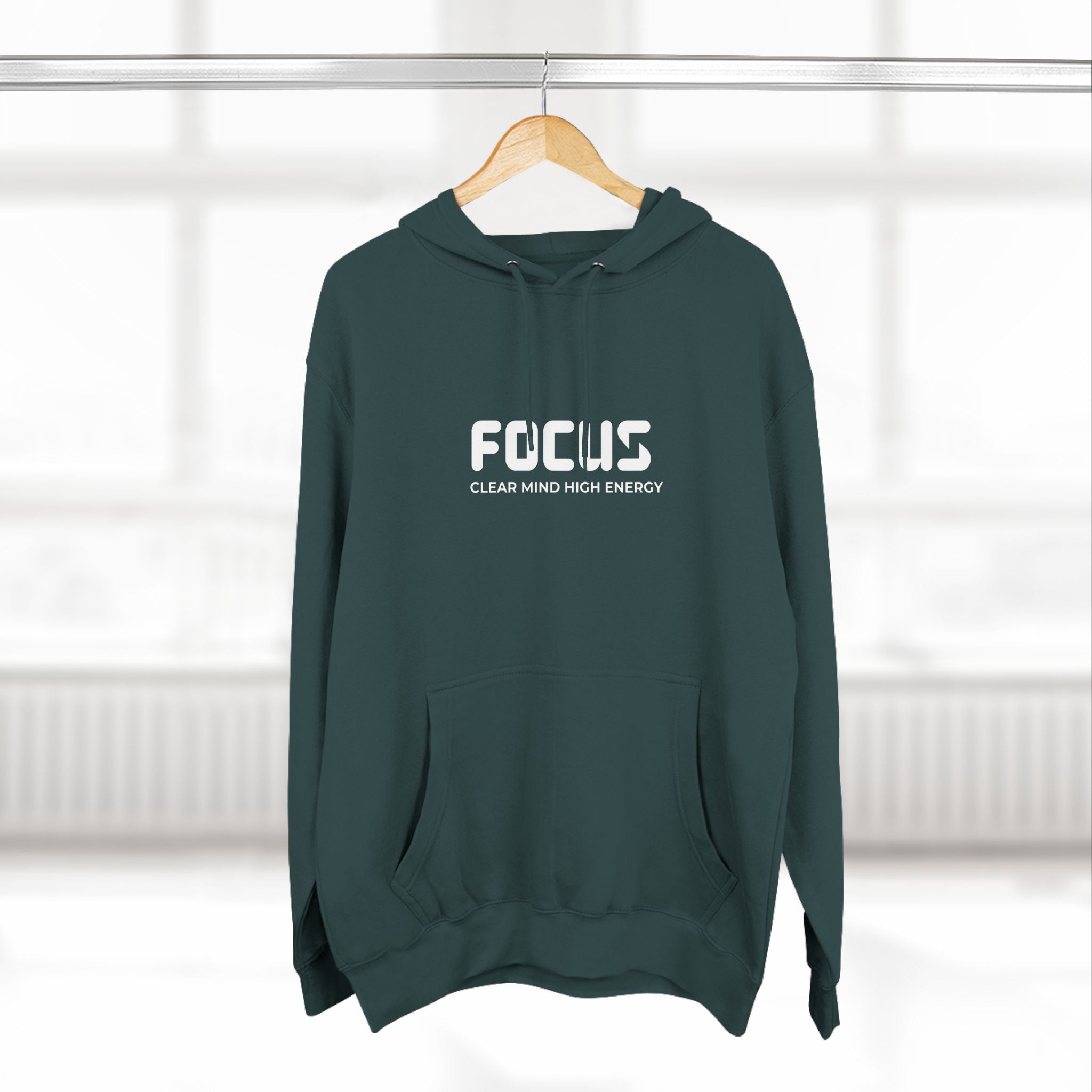 Focus Fleece Hoodie - Clear Mind High Energy Apparel