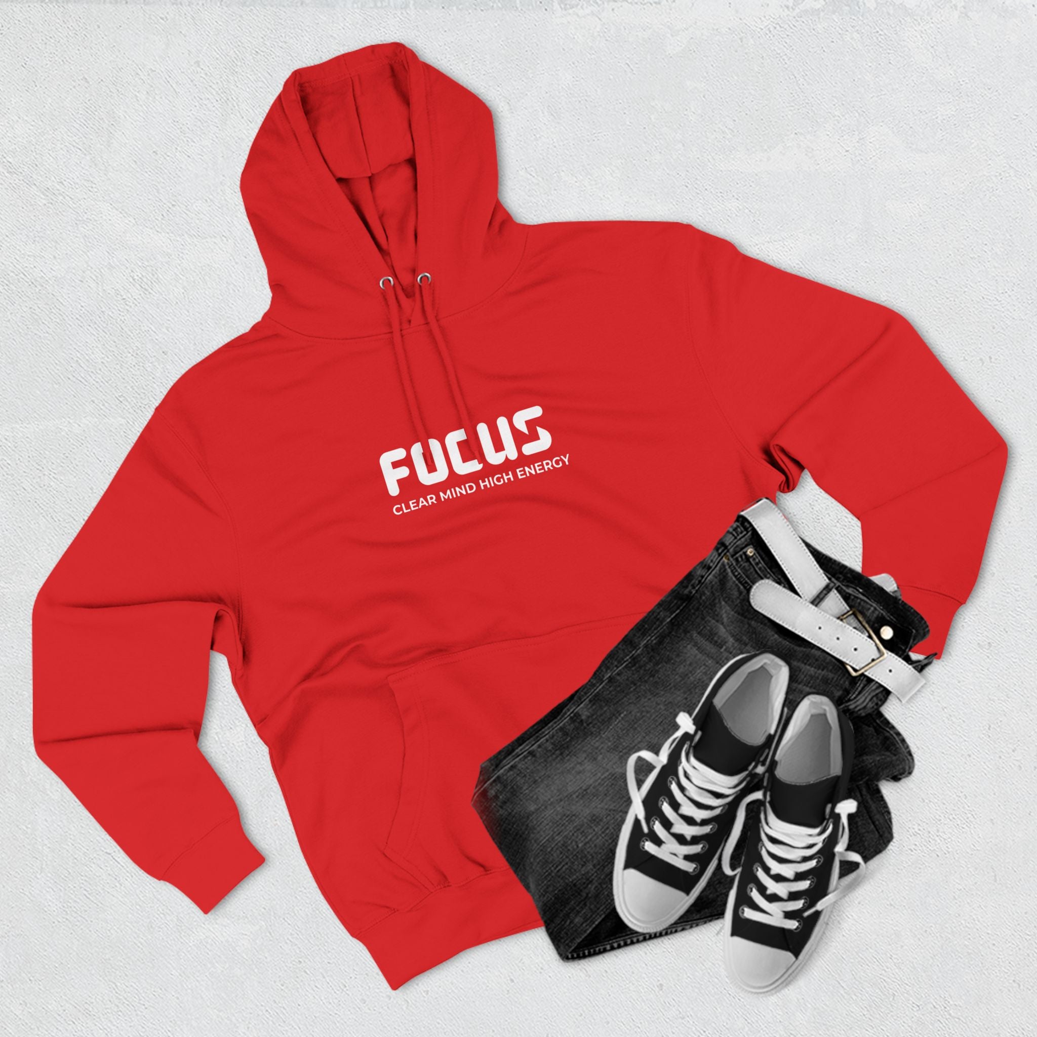 Focus Fleece Hoodie - Clear Mind High Energy Apparel