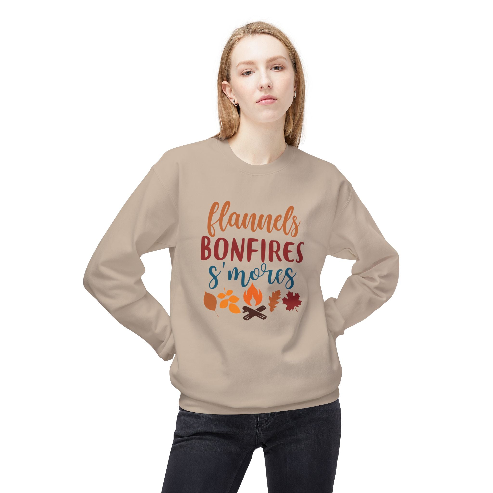 Flannel Bonfire S'more Fleece Sweatshirt