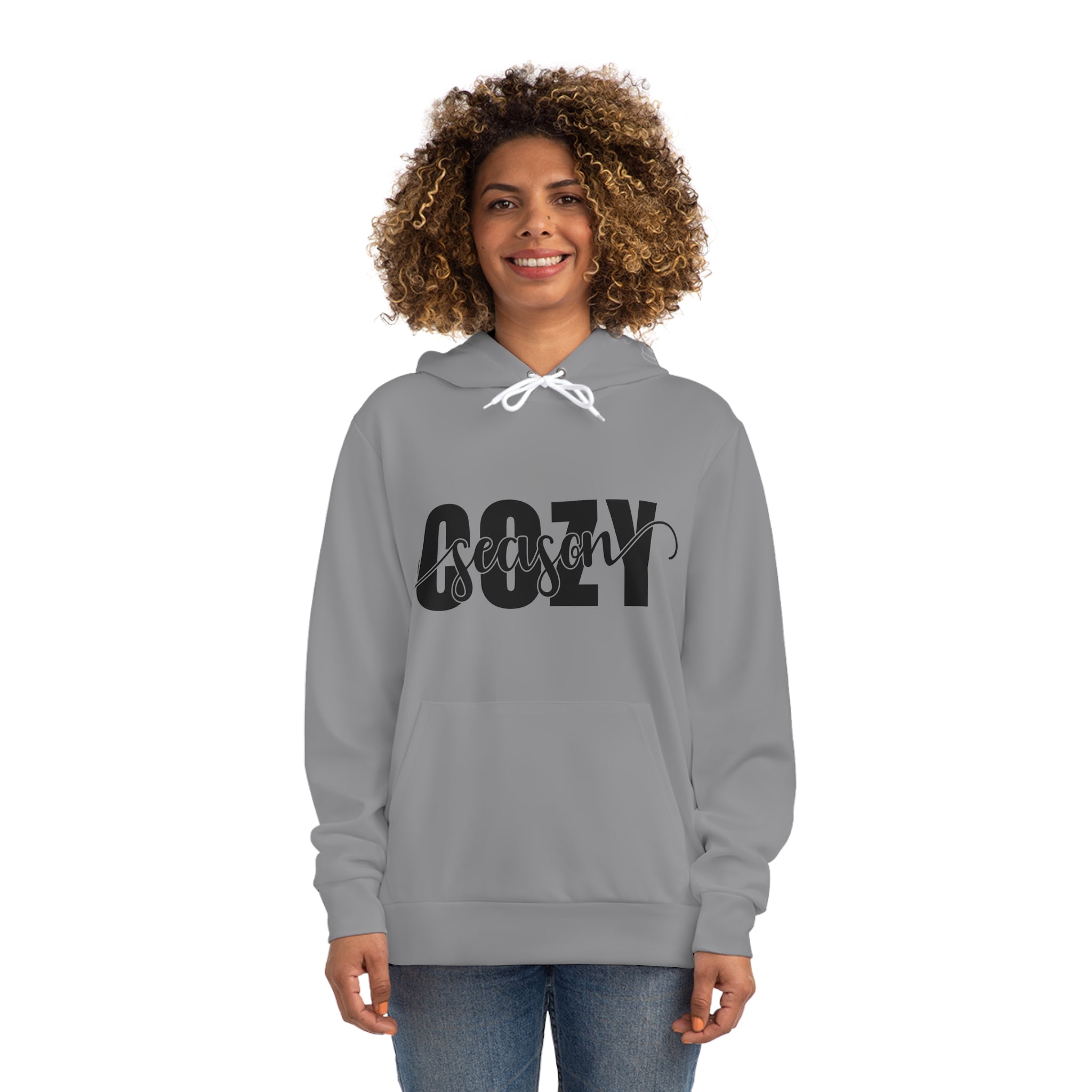 Grey Cozy Season Hooded Sweatshirt