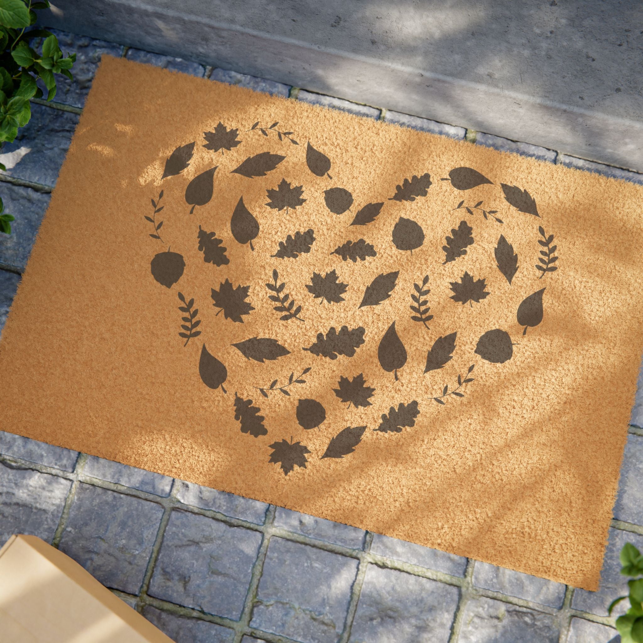 Heart Shaped Fall Doormat