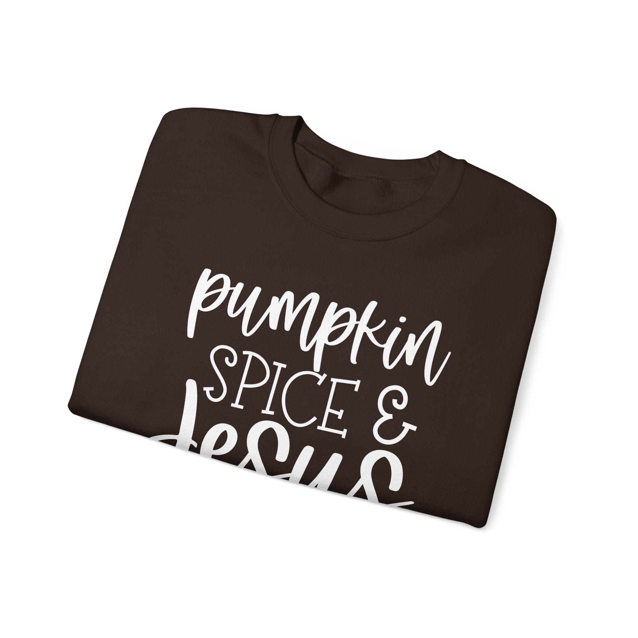 Pumpkin Spice & Jesus Christ Crewneck Sweatshirt