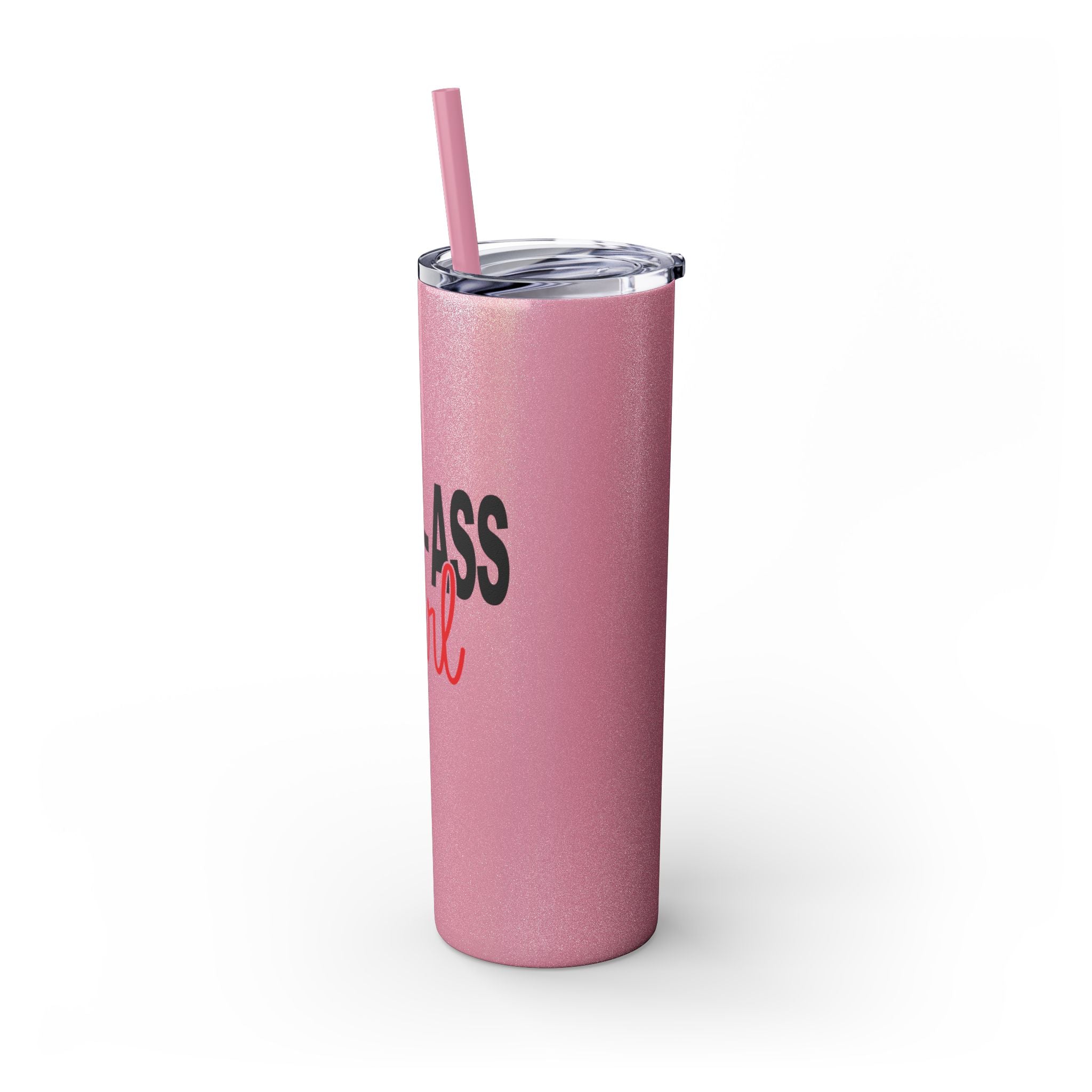 Boss Ass Girl Insulated Stainless Steel Skinny Tumbler with Straw 20oz