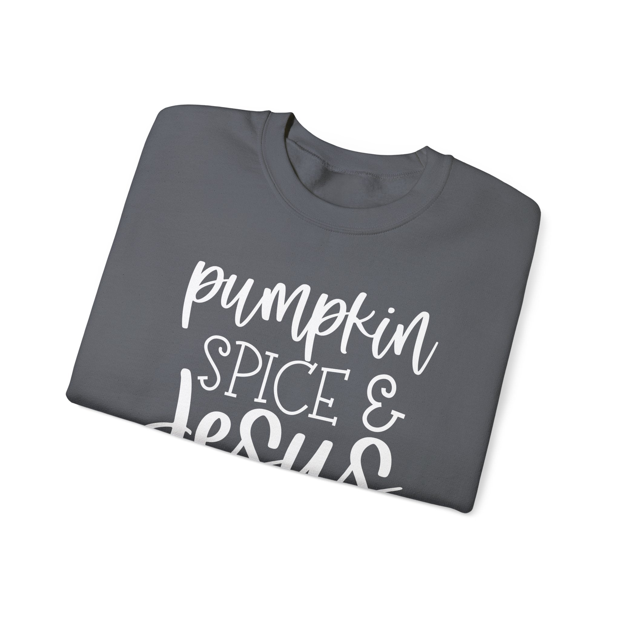 Pumpkin Spice & Jesus Christ Crewneck Sweatshirt