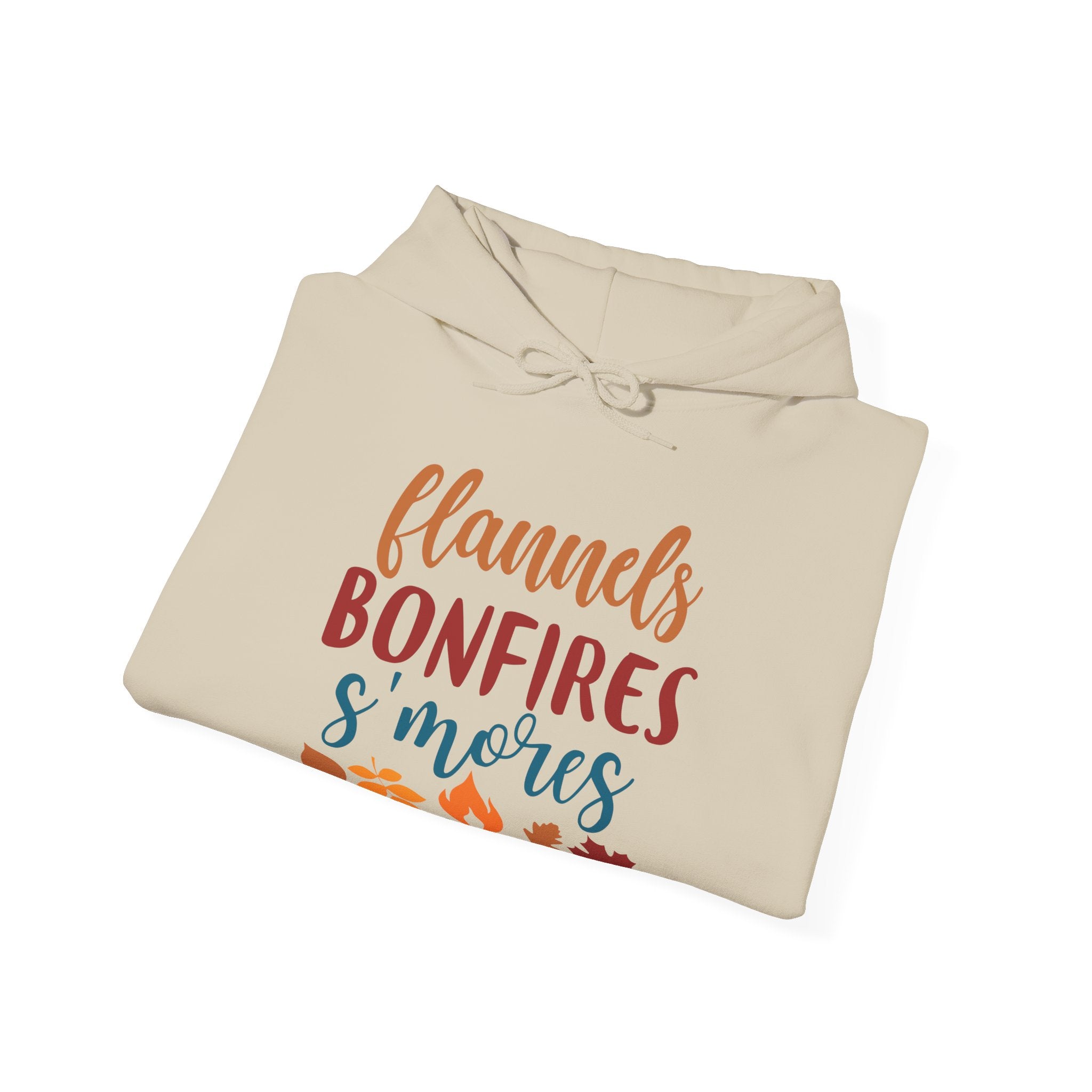 Flannel, Bonfire & S'more Hooded Sweatshirt