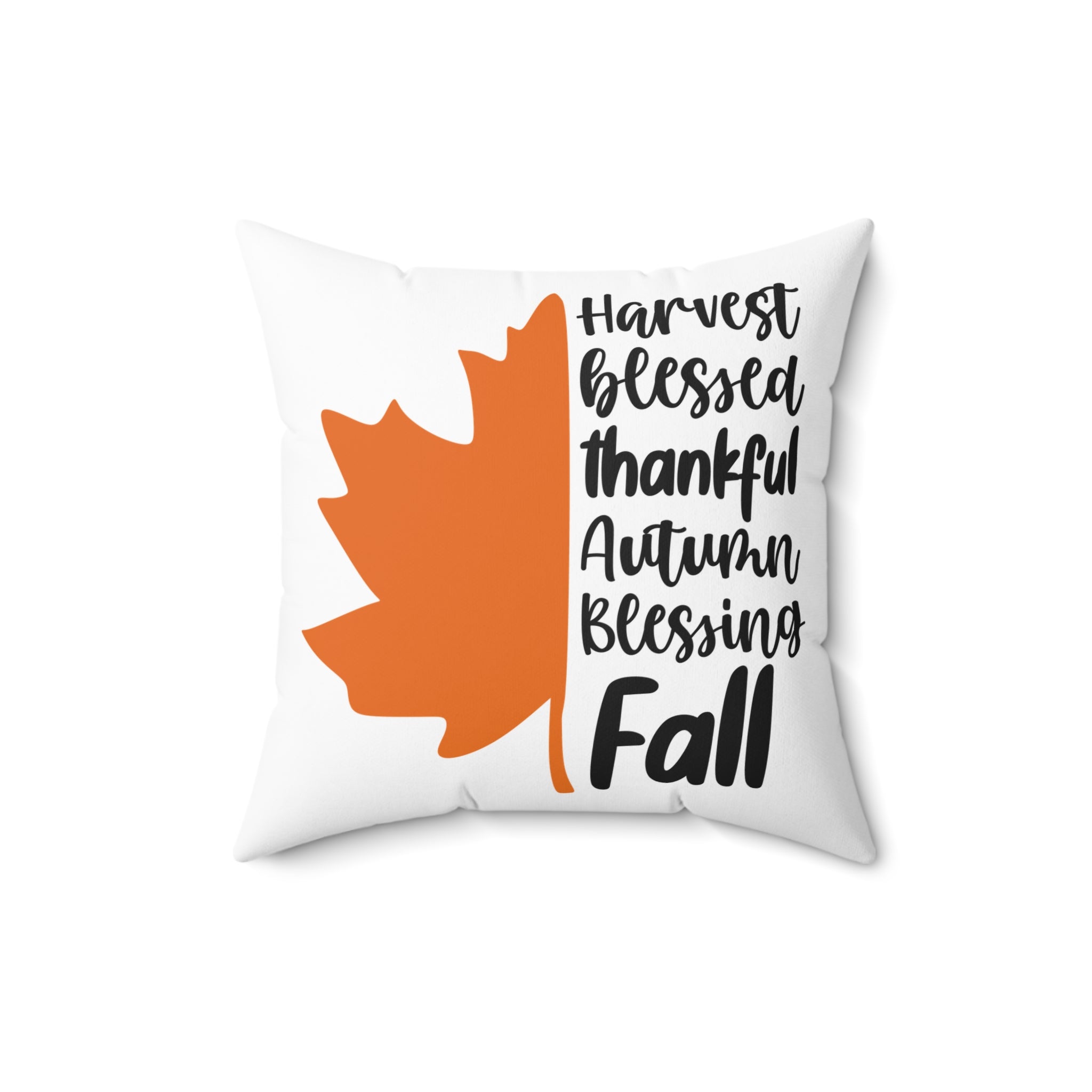 Harvest, Fall, Thankful Square Pillow