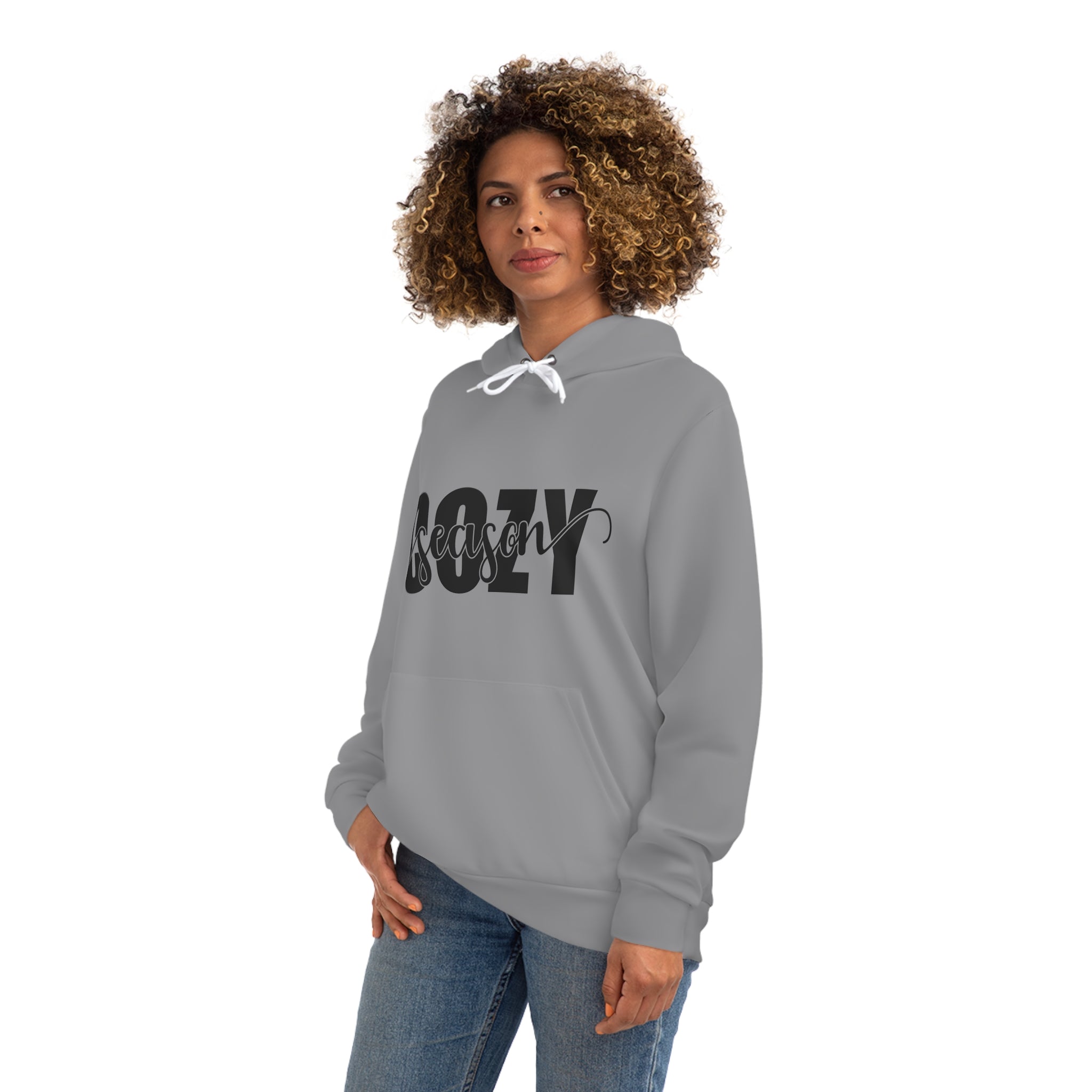 Grey Cozy Season Hooded Sweatshirt