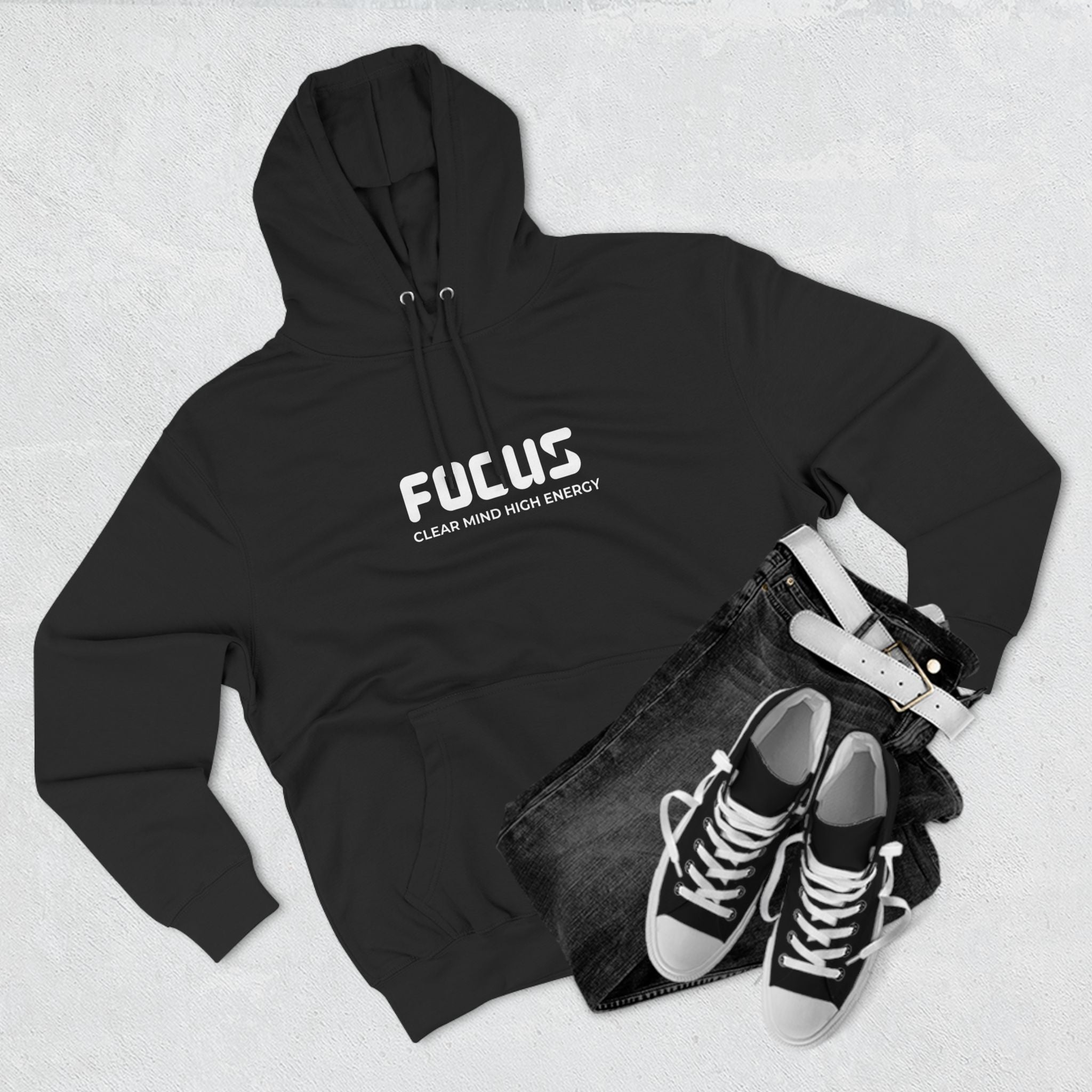 Focus Fleece Hoodie - Clear Mind High Energy Apparel