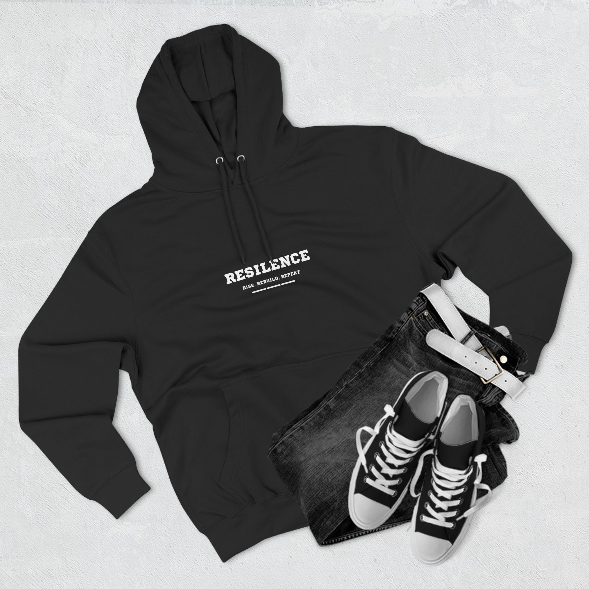 Resilence Three-Panel Fleece Hoodie