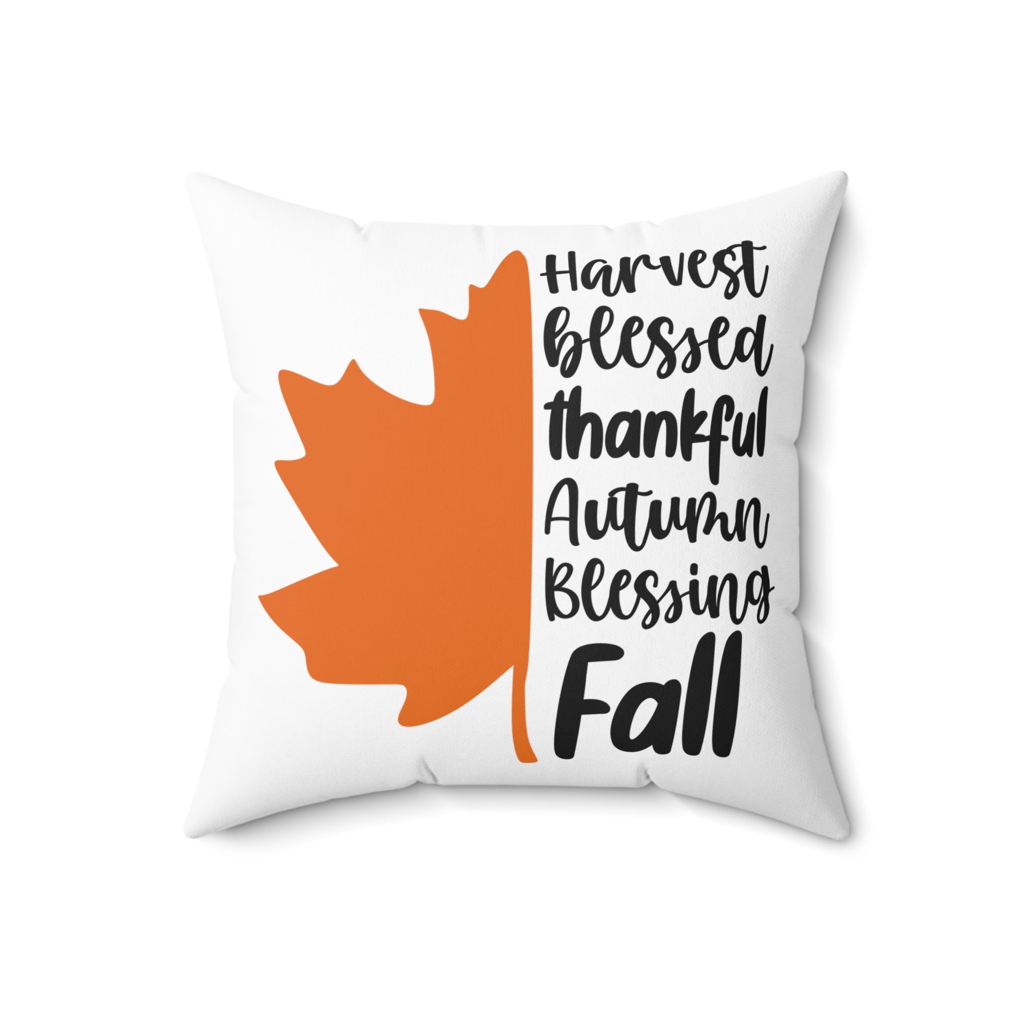 Harvest, Fall, Thankful Square Pillow