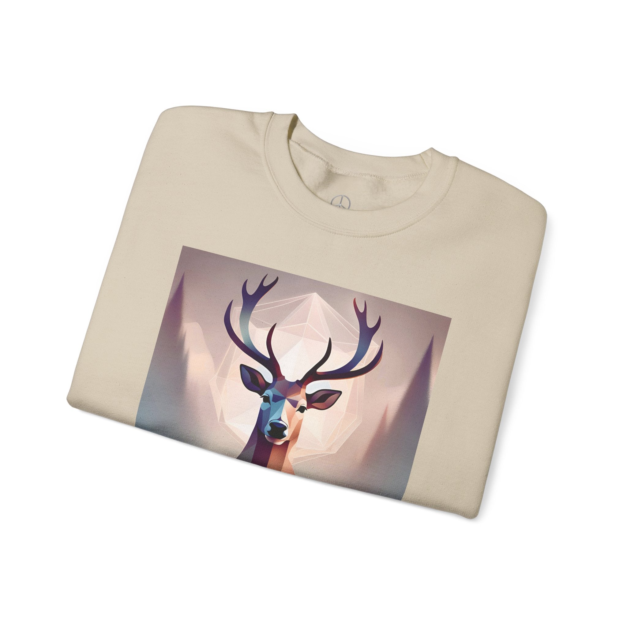 Deer Print Crewneck Sweatshirt - Cozy and Trendy for all Occasions